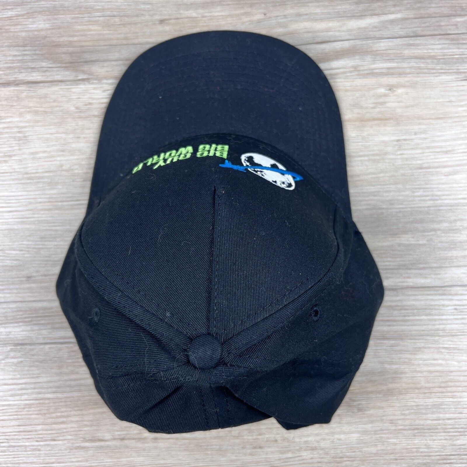 Other Big Guy Big World Hat Snapback Hat Black Adjustable Hat Adul Size ONE SIZE - 11 Thumbnail