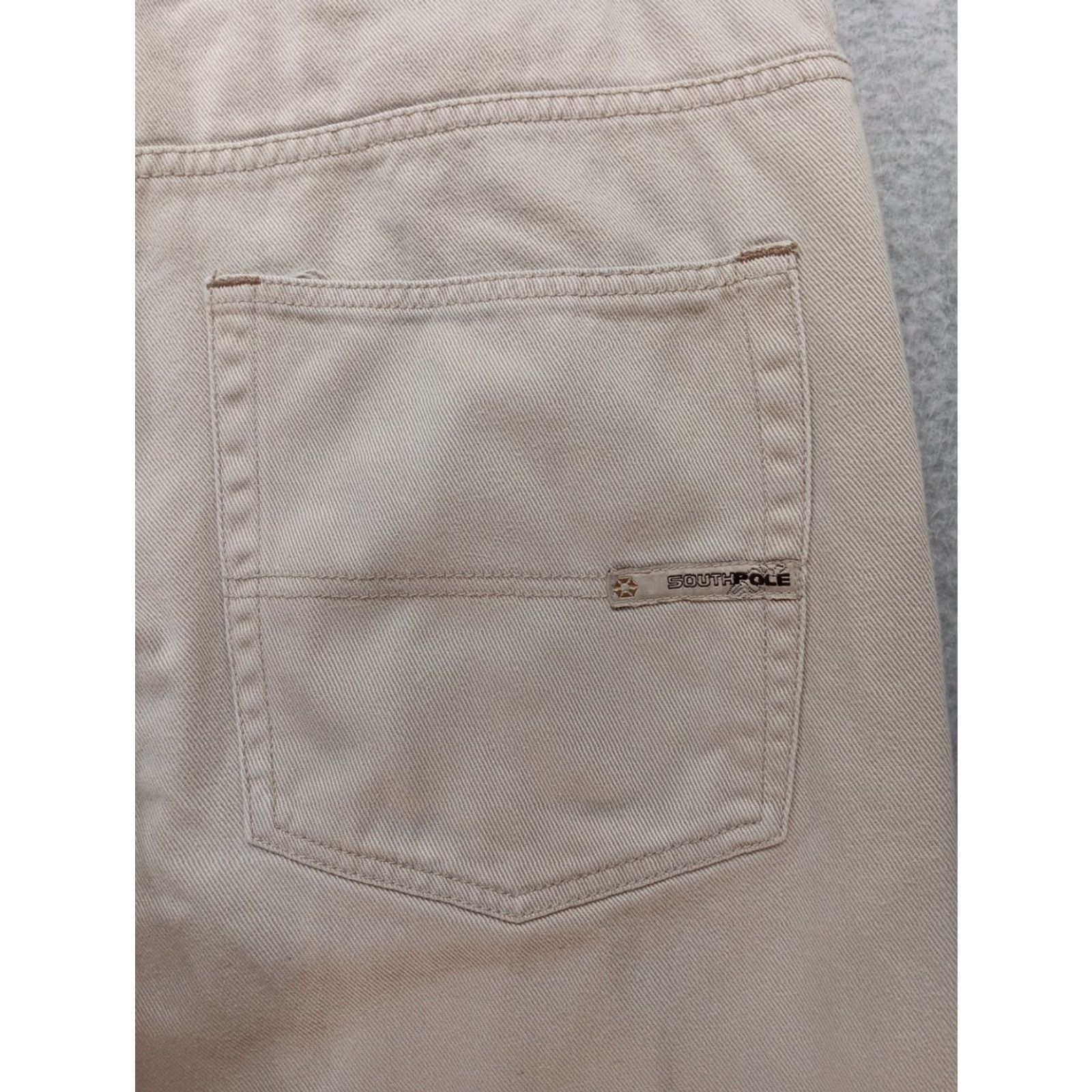 Southpole VINTAGE Southpole Jeans Men 36x31 Beige Wide-Leg Baggy Y2K Relaxed High Rise Size US 36 / EU 52 - 7 Thumbnail