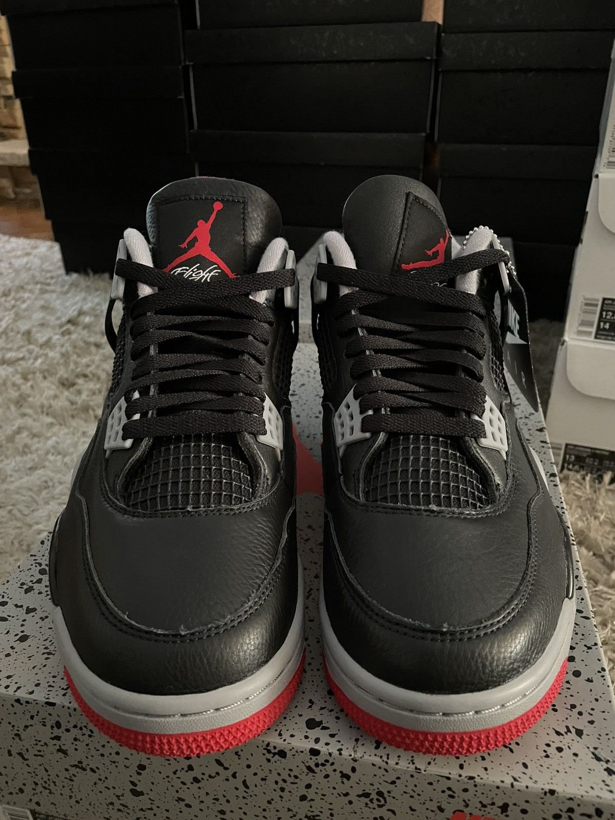 Jordan Brand Jordan 4 Bred Reimagined Size US 10.5 / EU 43-44 - 4 Thumbnail