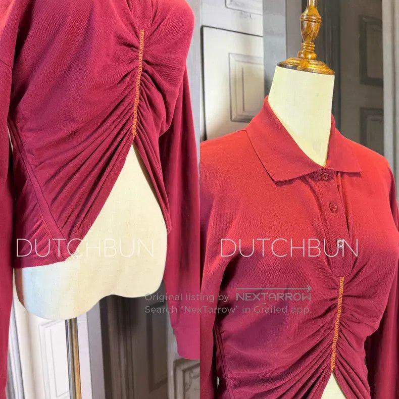 Y/Project Y/Project Pleated Crop Top Size XS / US 0-2 / IT 36-38 - 5 Thumbnail