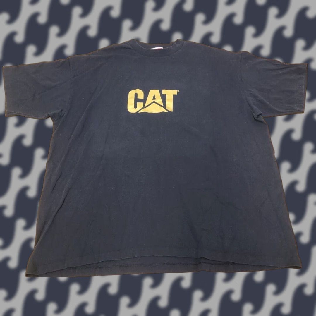 Vintage VINTAGE CAT Caterpillar T Shirt Black 2XL Unisex Adults Size US XXL / EU 58 / 5 - 1 Thumbnail