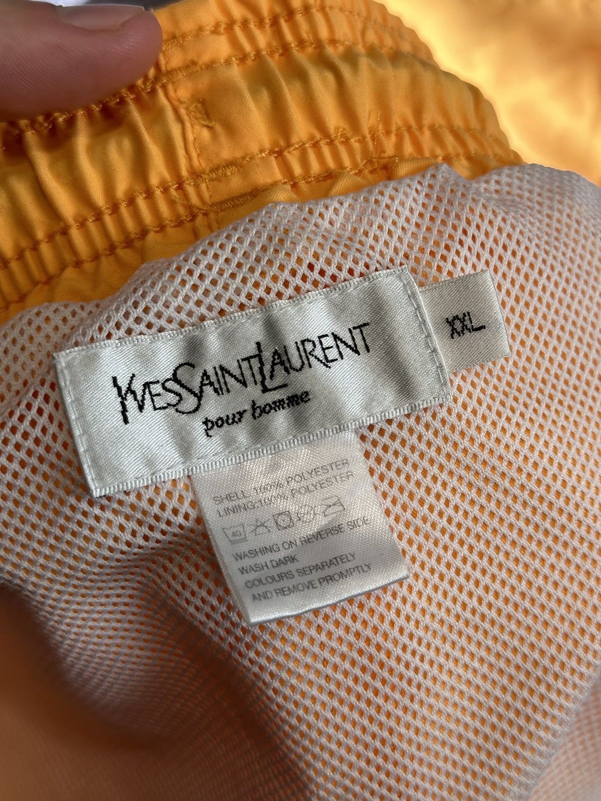 Vintage × Yves Saint Laurent 🍊 Yves Saint Laurent Vintage Swimming Shorts Size US 37 - 3 Thumbnail