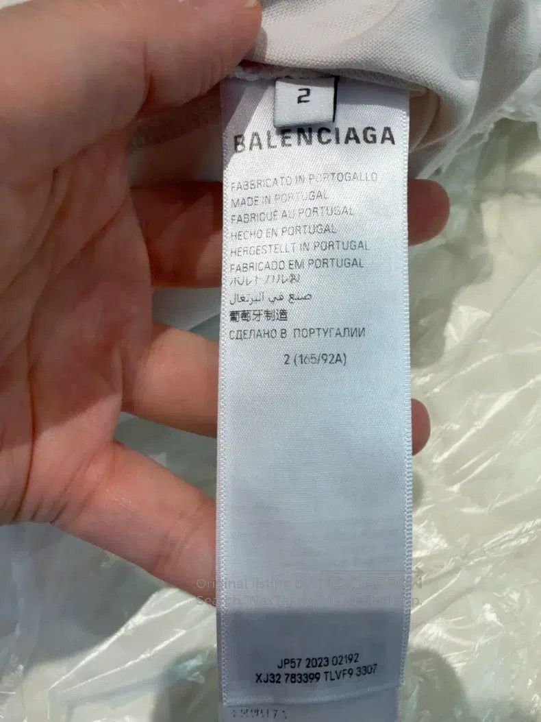 Balenciaga Balenciaga Double Ring Distressed Short Sleeve T-Shirt Size US M / EU 48-50 / 2 - 8 Thumbnail