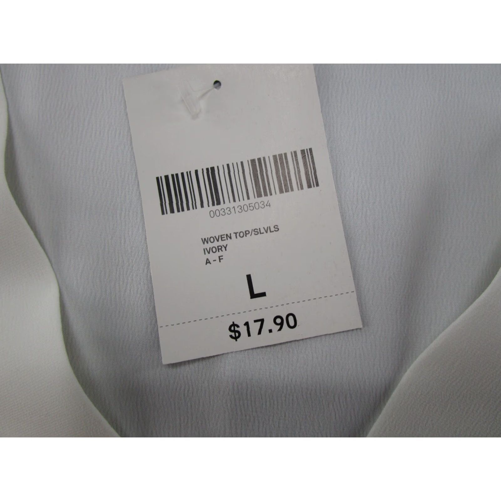 Forever 21 FOREVER 21 Blouse Shirt Women L White Sleeveless Lightweight Casual Spring Summer Size L / US 10 / IT 46 - 3 Thumbnail