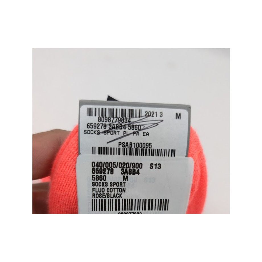 Balenciaga o1rshd1 Size: M / Fluo Cotton Sport Socks in Rose/Black Size ONE SIZE - 9 Thumbnail