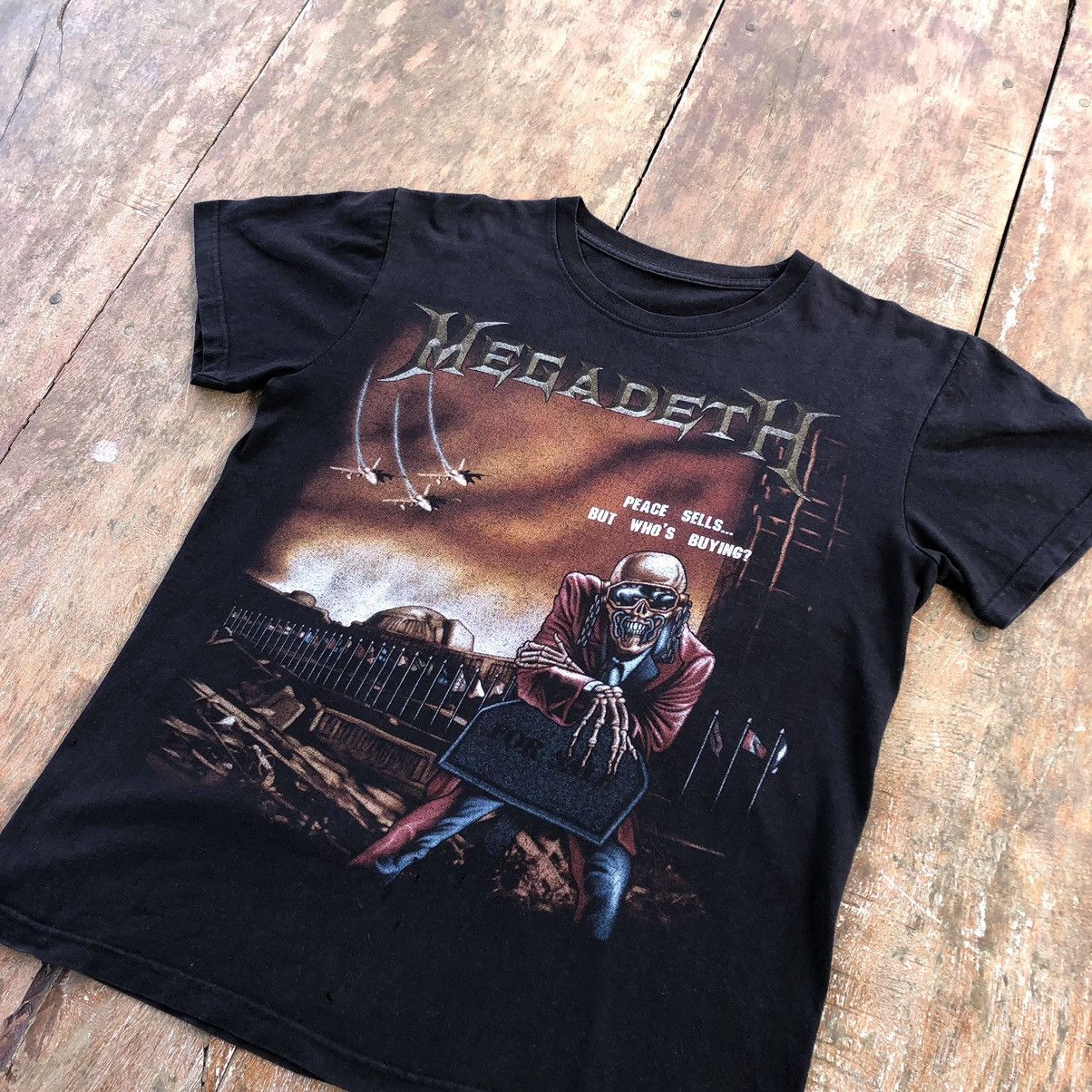 Band Tees Vintage Thrashed Faded MEGADETH Bootleg T Shirt Size US L / EU 52-54 / 3 - 1 Thumbnail