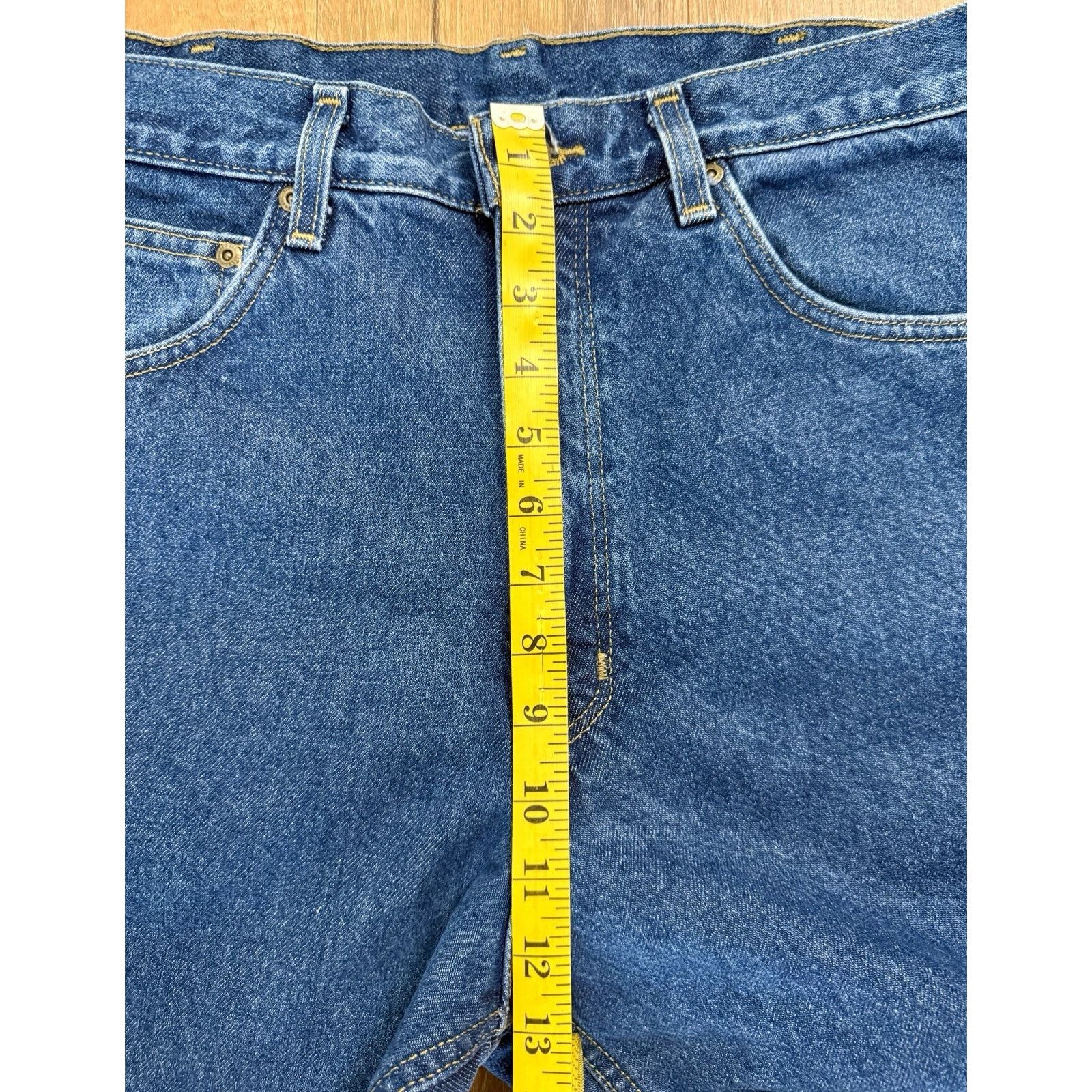 Carhartt Carhartt Men's Pants Flannel Lined Straight Blue Jeans Size US 34 / EU 50 - 4 Thumbnail