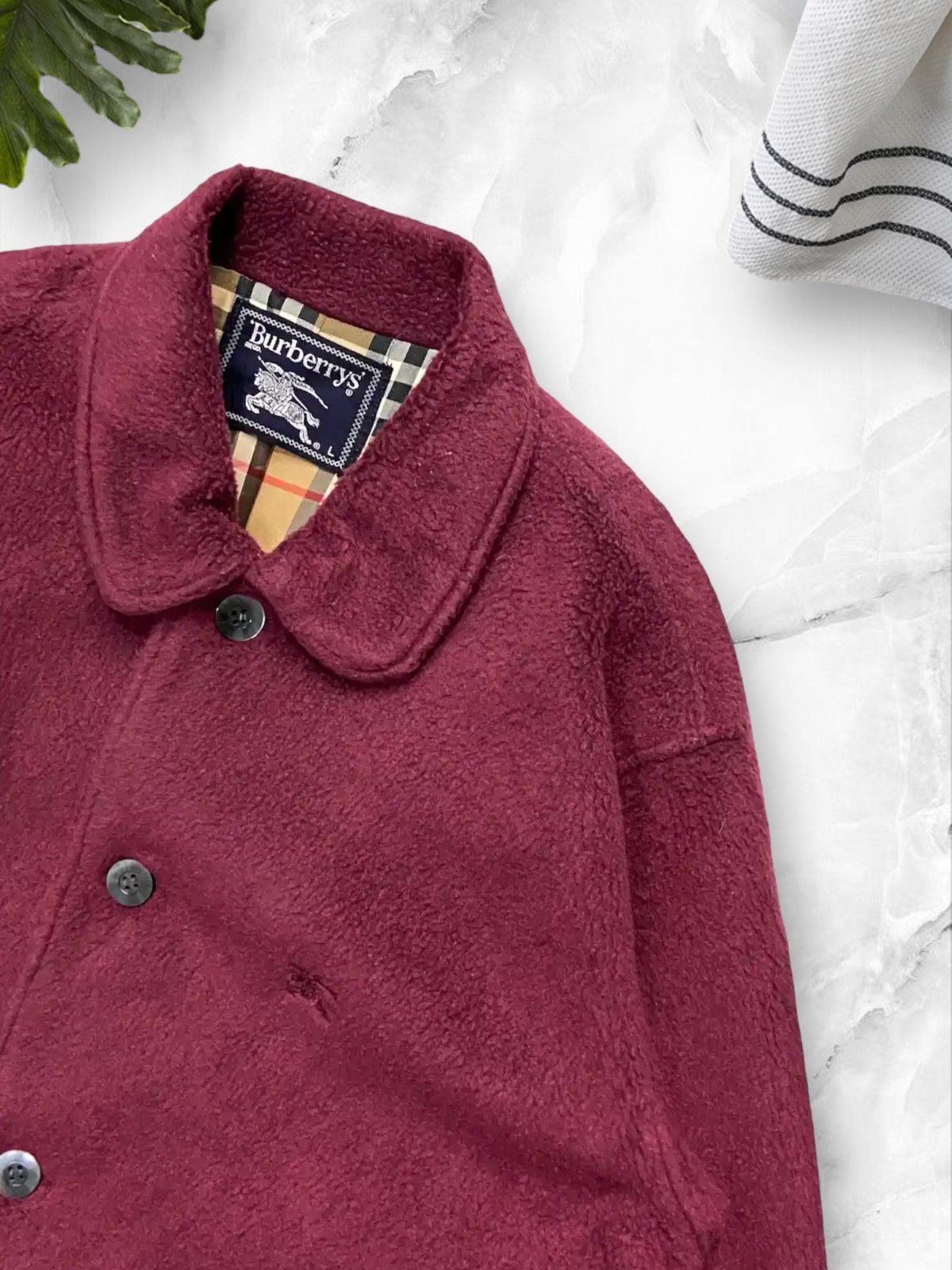 Burberry × Vintage Vintage Burberrys Nova Check Fleece Chore Jacket FW 1989 Size US M / EU 48-50 / 2 - 9 Thumbnail