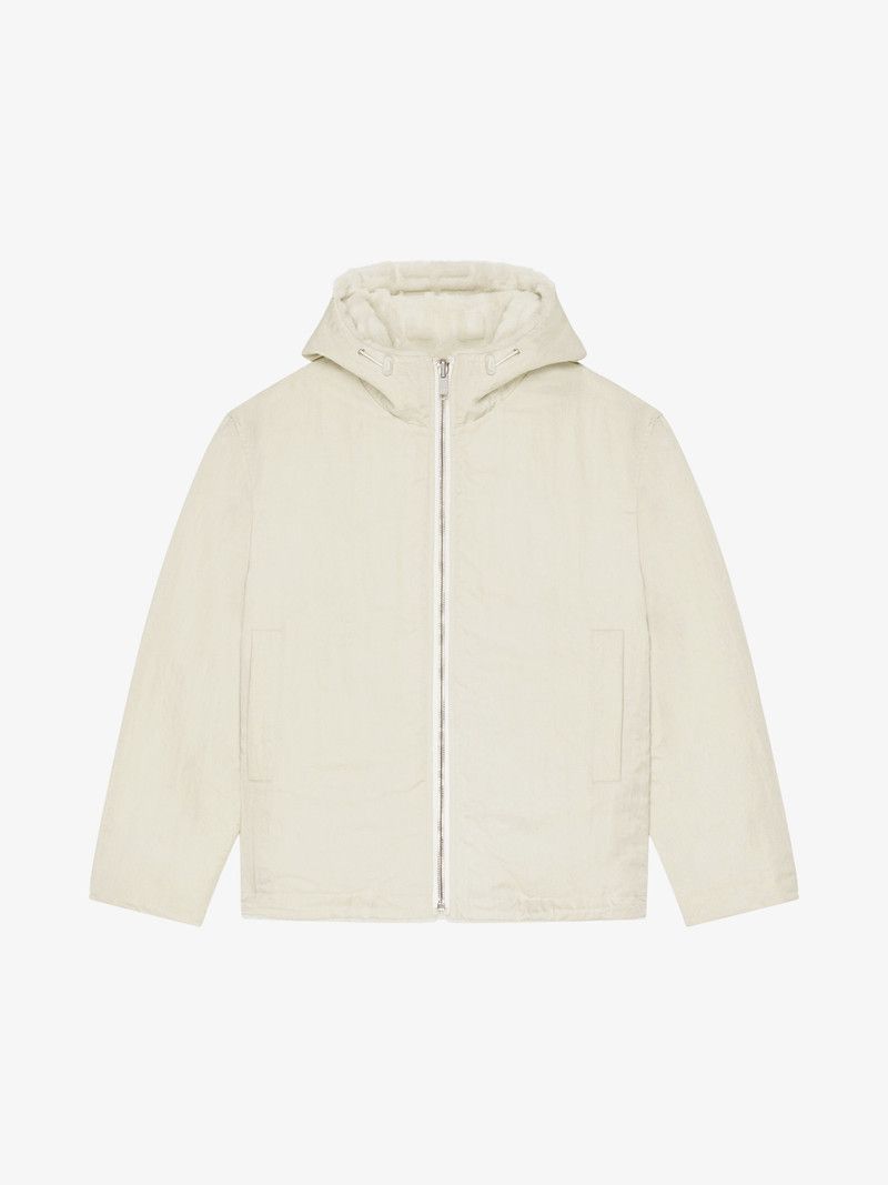 Givenchy o1w1db10326 4G Fur Hoodie in Ivory Size S / US 4 / IT 40 - 2 Thumbnail