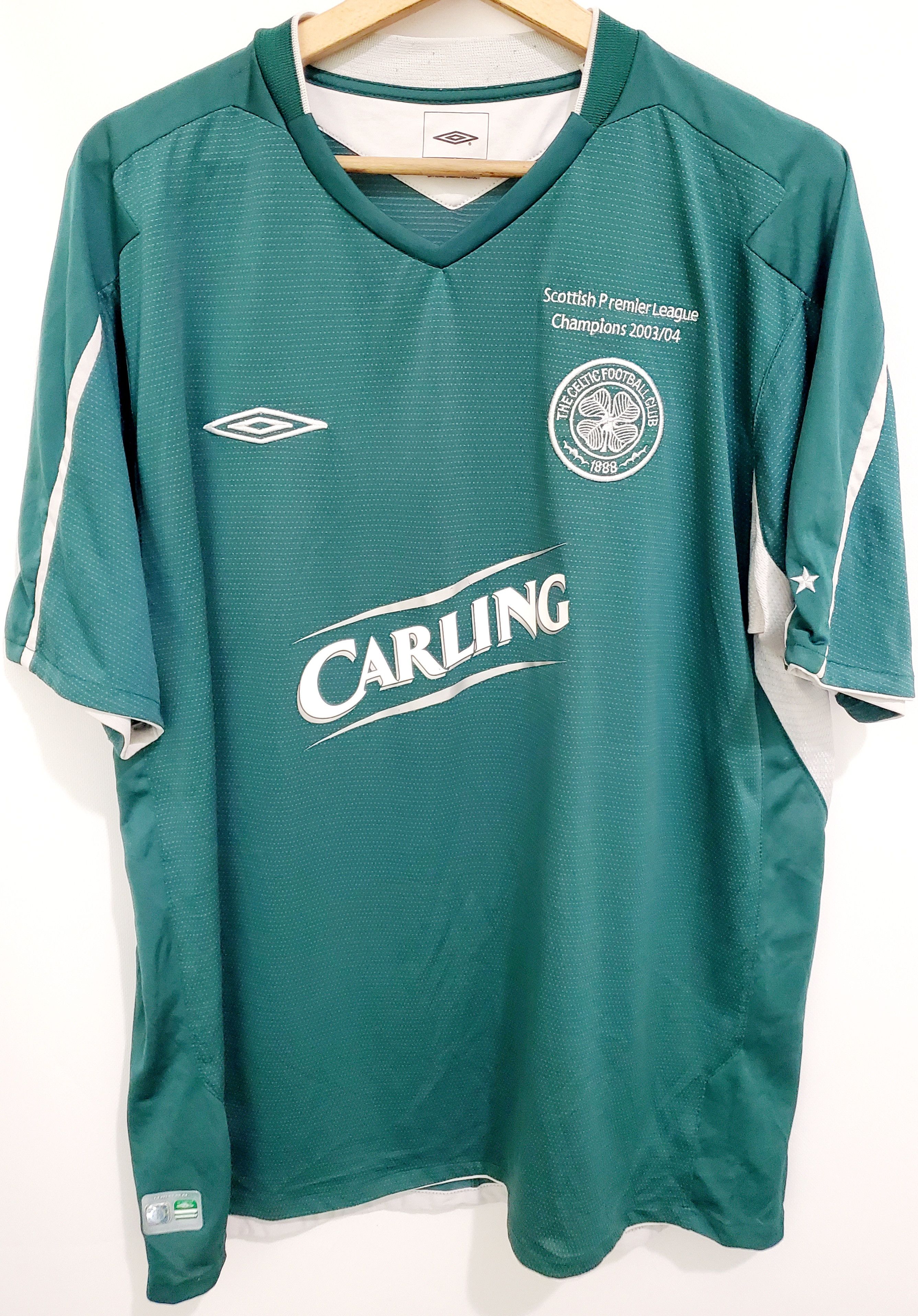 Umbro × Vintage Umbro Celtic 2004 2005 Away Champions #8 THOMPSON JERSEY Xl Size US XL / EU 56 / 4 - 1 Thumbnail