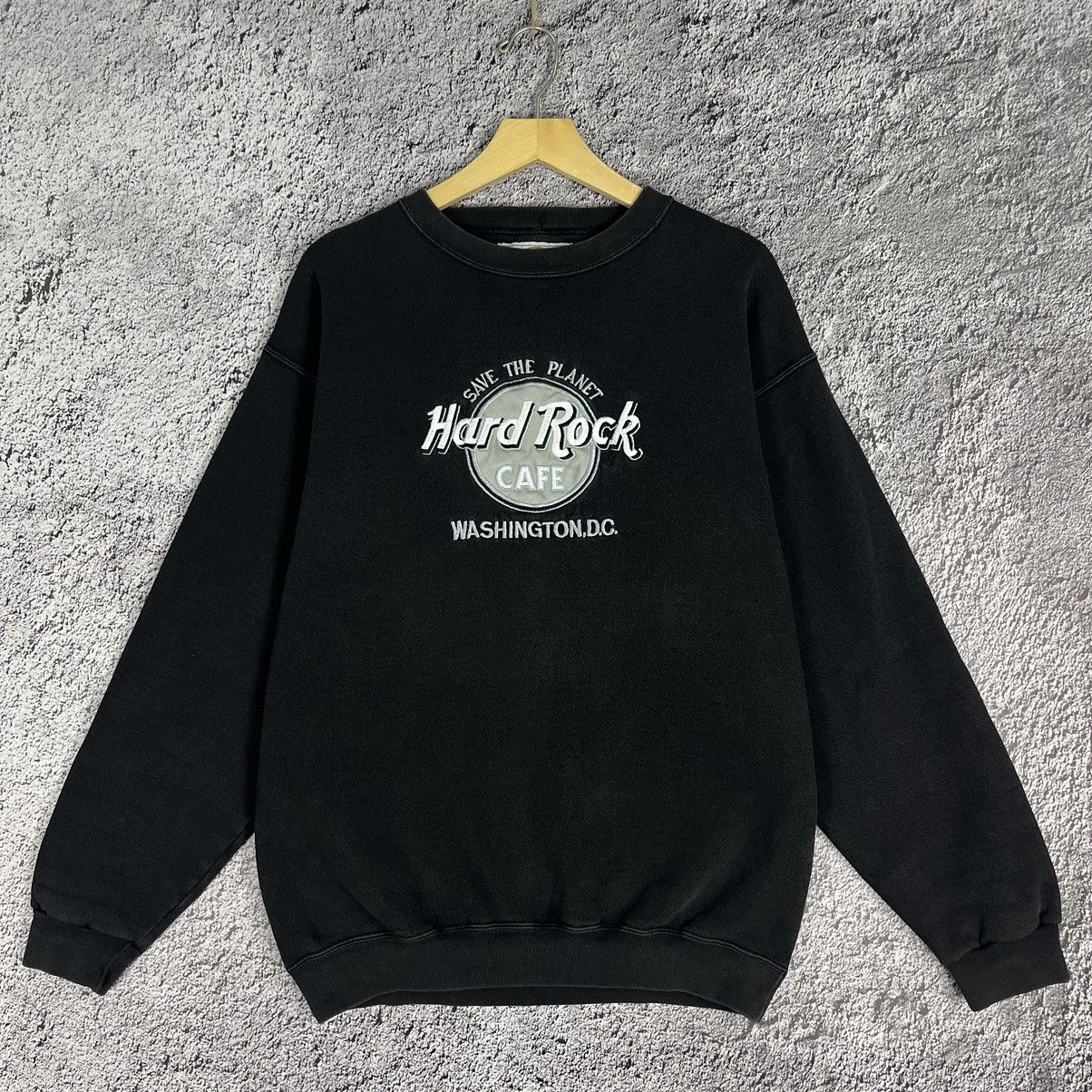 Hard Rock Cafe Vintage 🌎 Hard Rock Cafe Washington D.C. faded sweatshirt Size US M / EU 48-50 / 2 - 1 Thumbnail