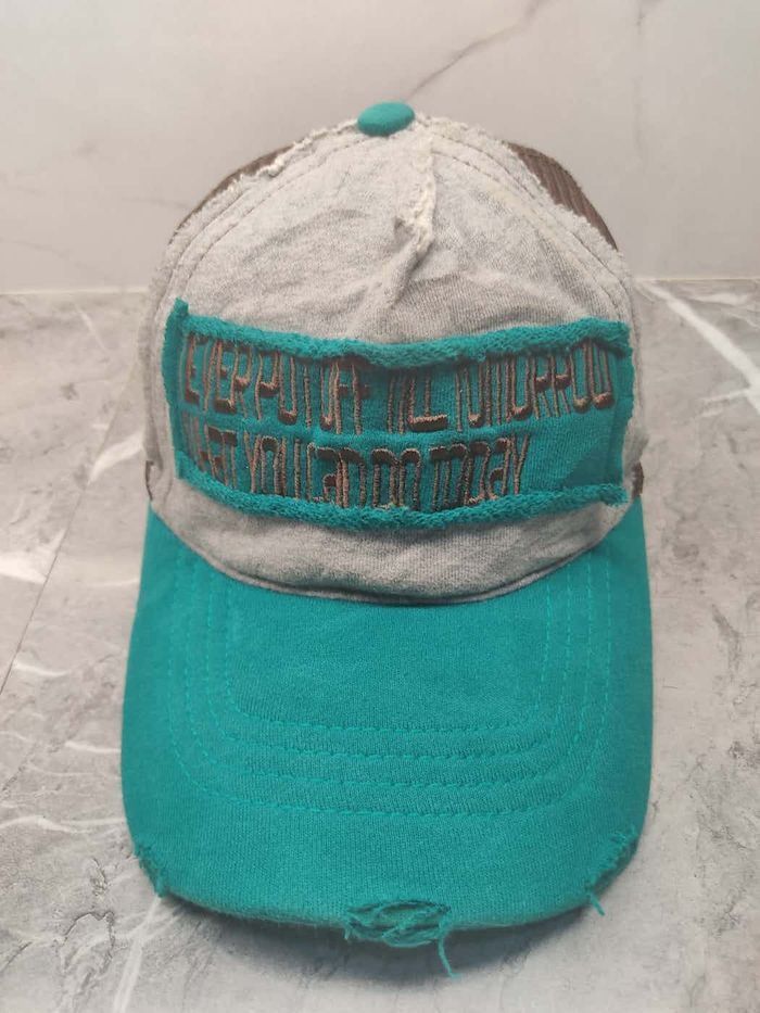 Japanese Brand Vintage 90s Patches Distressed Style Trucker Hat Cap Size ONE SIZE - 2 Thumbnail