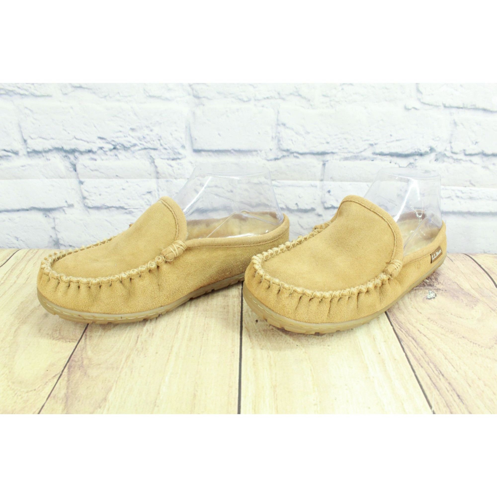 L.L. Bean LL Bean Wicked Good Shearling Moccasin Slippers Size US 5 / IT 35 - 2 Thumbnail