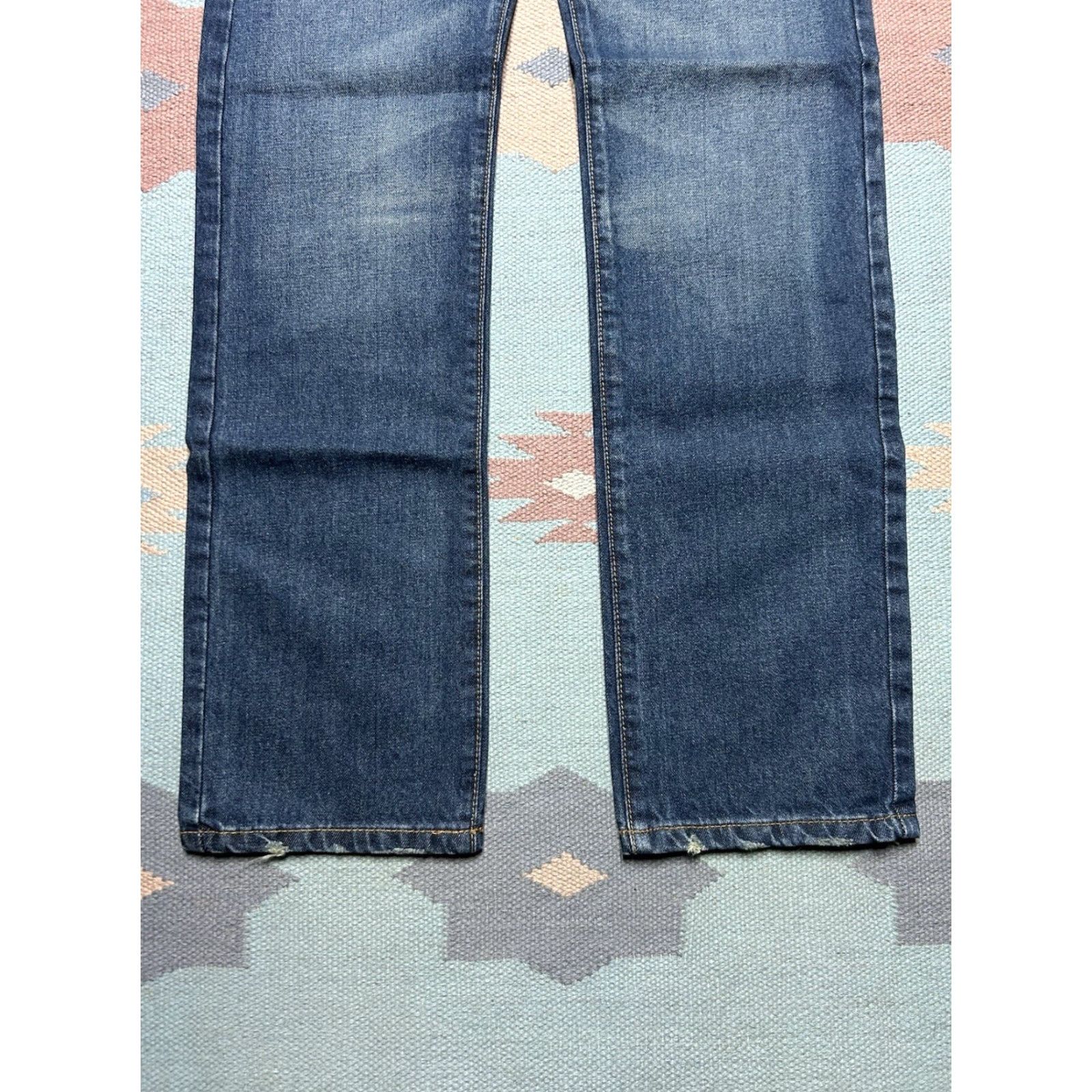 Levi's VINTAGE Levi’s Offender Jeans Low Rise Straight Leg Faded Dark Wash 31x34 Mens Jeans Size US 31 - 6 Thumbnail