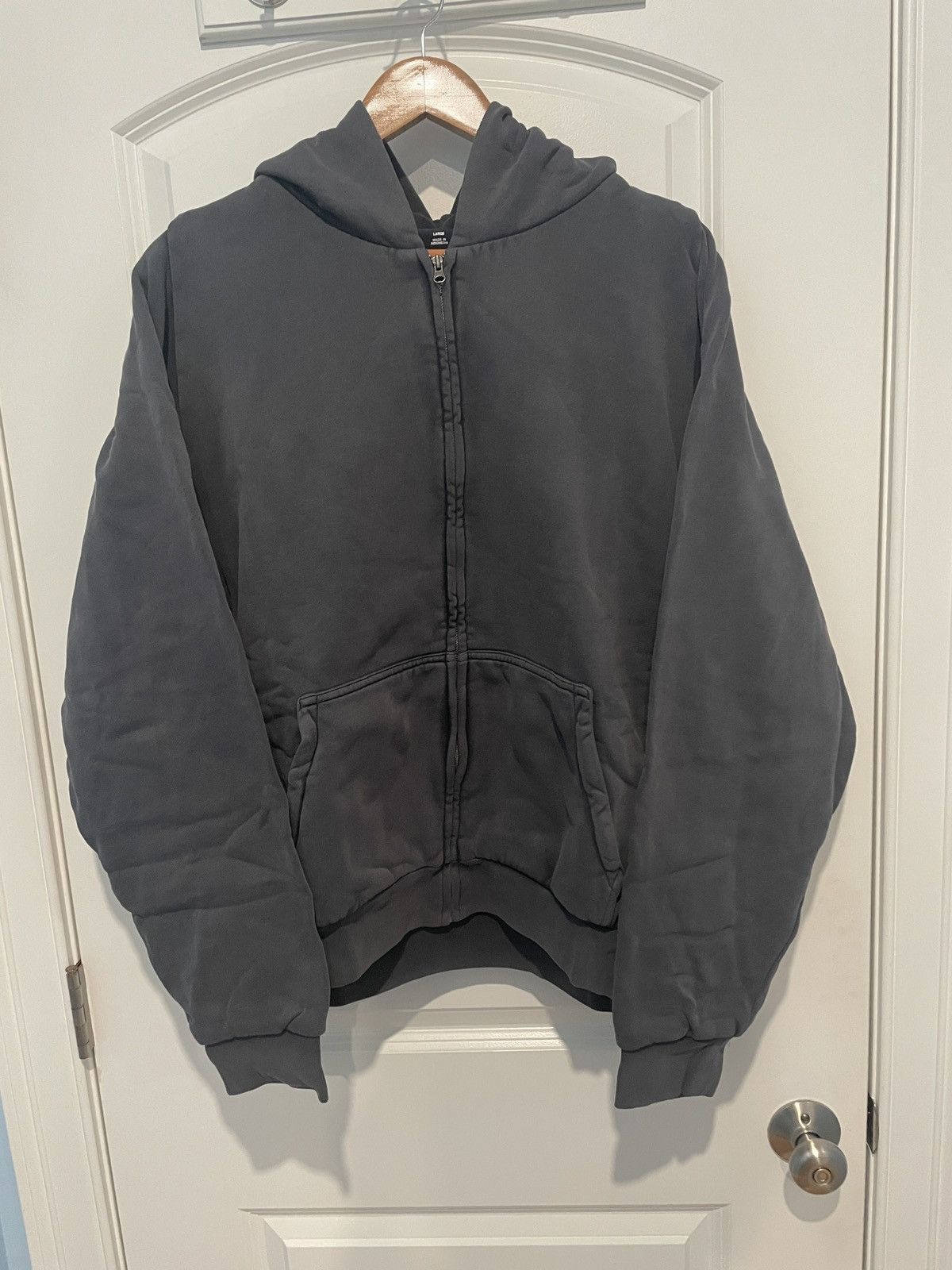Balenciaga × Gap × Yeezy WINTER SALE Yeezy Gap Zip Up Hoodie Poetic Black Large Size US L / EU 52-54 / 3 - 1 Thumbnail