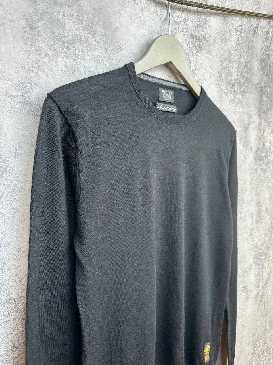 Replay Replay Exclusive Knitwear 100% Lana Wool Sweater Black Crew Size M / US 6-8 / IT 42-44 - 3 Thumbnail