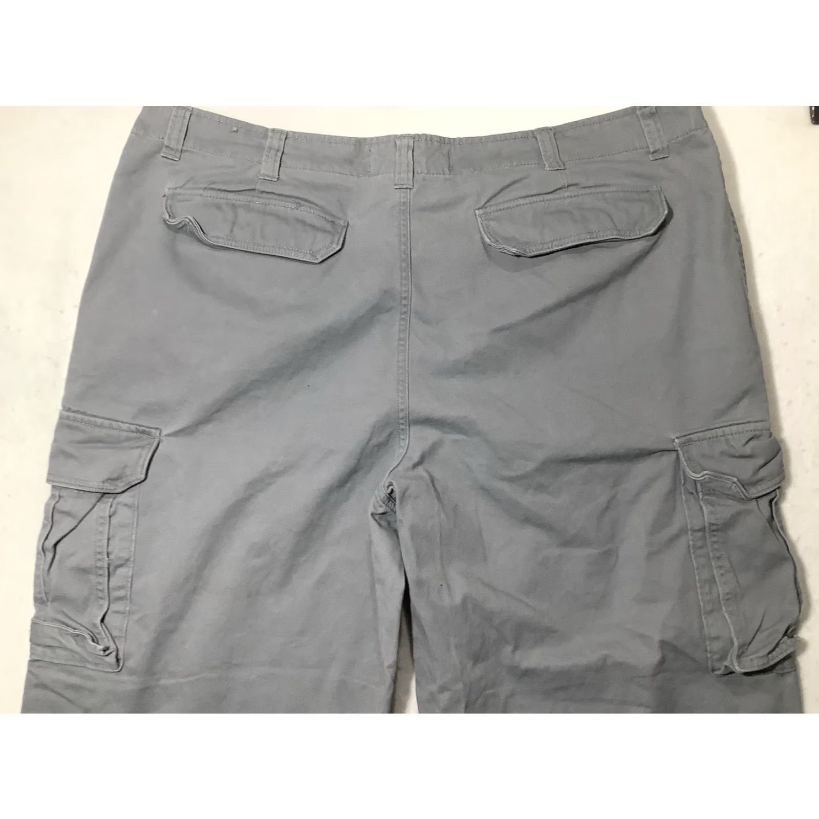 Vintage G.H. Bass & Co. Cargo Pants 45 X 28 Gray Mens Utility Hiking Terrain Work Pants Size US 44 / EU 60 - 6 Thumbnail