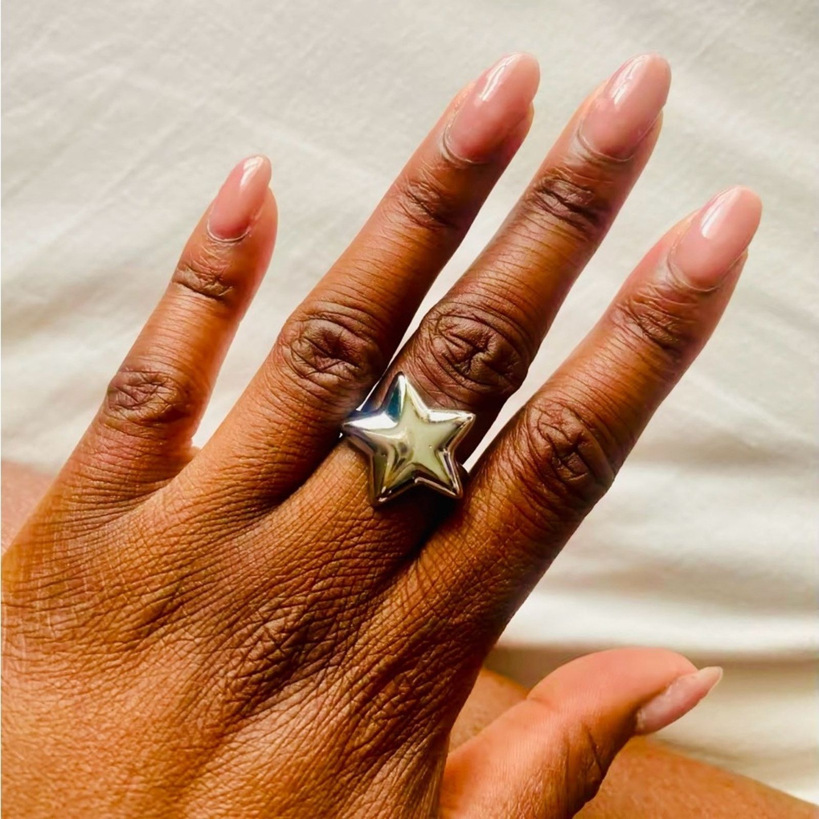 Other Butterfly Star Silver Opening Rings for Women size 7-8 Size ONE SIZE - 5 Thumbnail