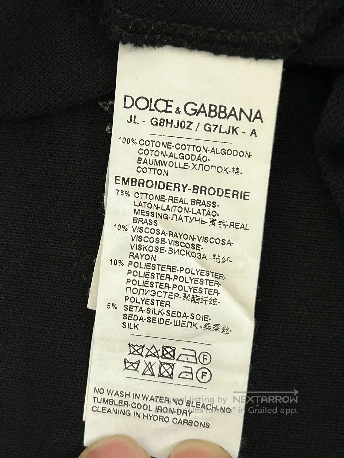 Dolce & Gabbana Black Dolce & Gabbana Polo Shirt. Size US L / EU 52-54 / 3 - 6 Thumbnail
