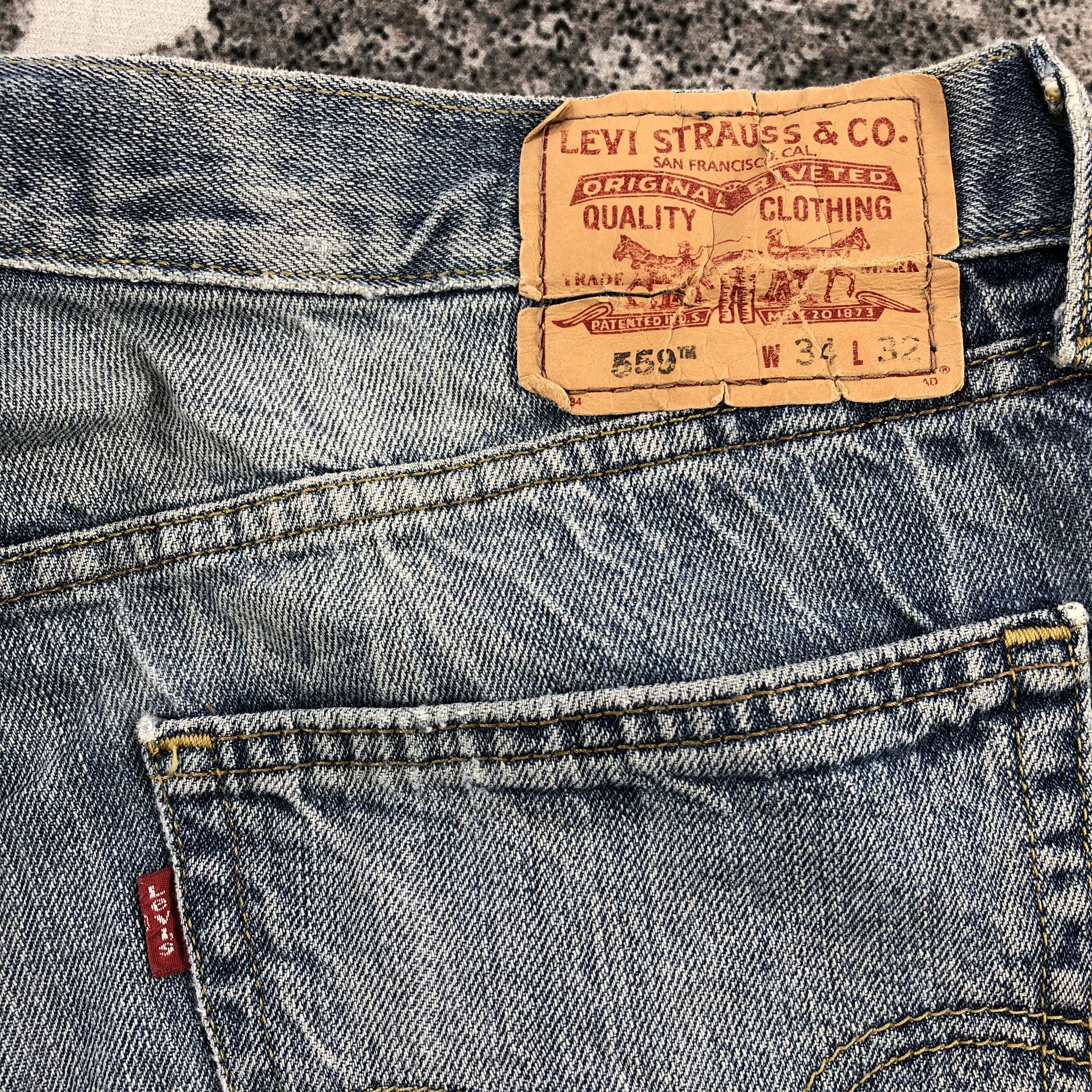 Levi's Vintage Levis 559 Jeans Faded Blue Wash Distressed Denim Size US 34 / EU 50 - 5 Thumbnail