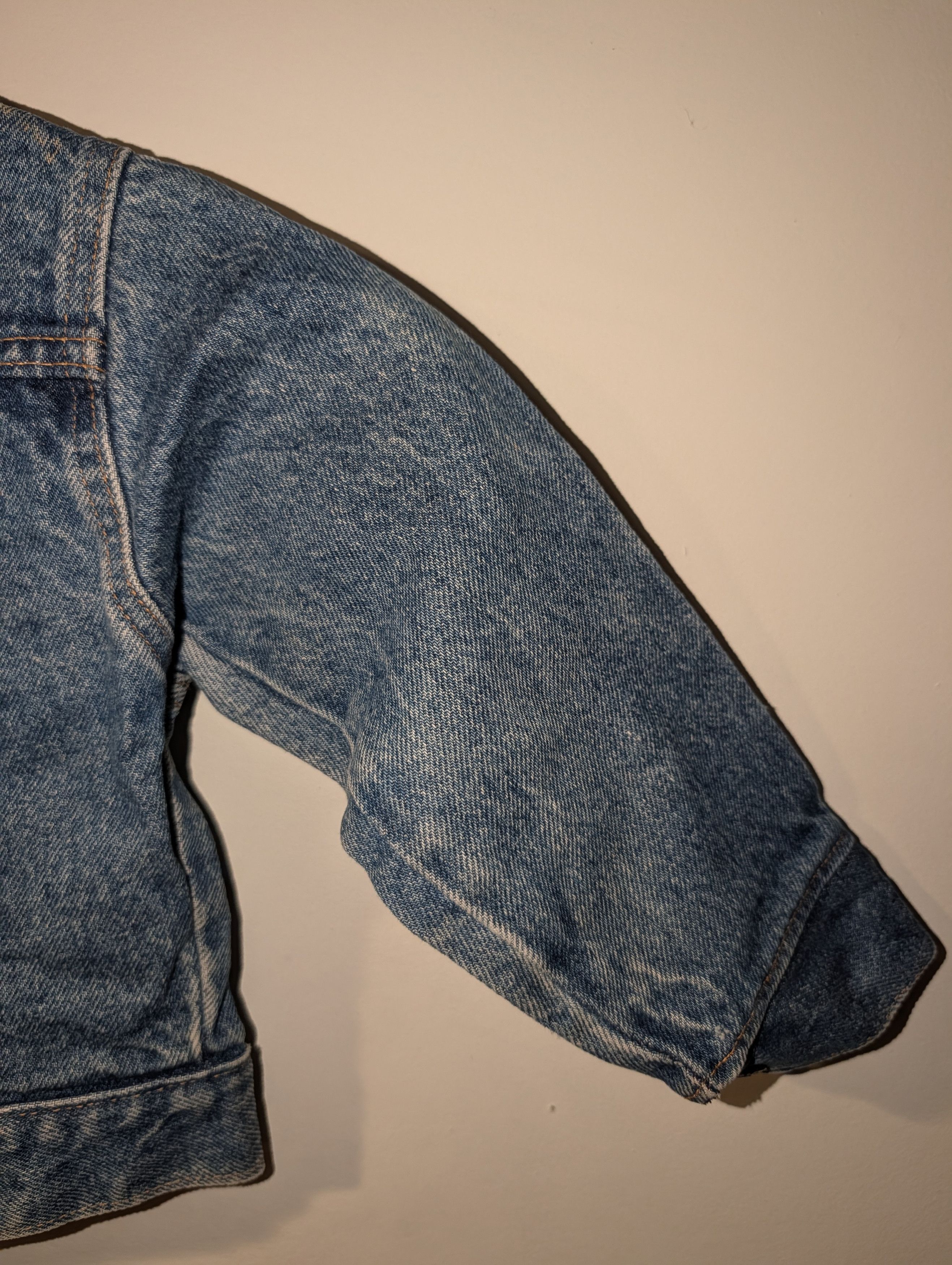 Levi's Vintage 70s Little Levi’s Denim Trucker Jacket Orange Tab 4T Size US S / EU 44-46 / 1 - 12 Thumbnail