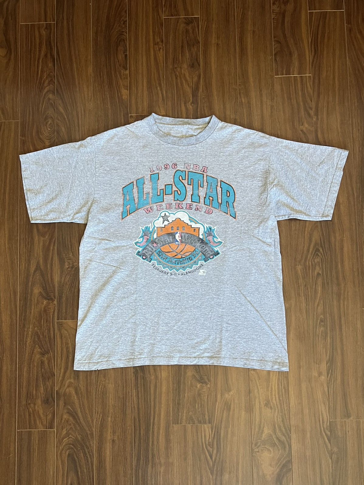 NBA Vintage 1996 San Antonio NBA All-Star Weekend Starter Tee Size US XL / EU 56 / 4 - 2 Thumbnail