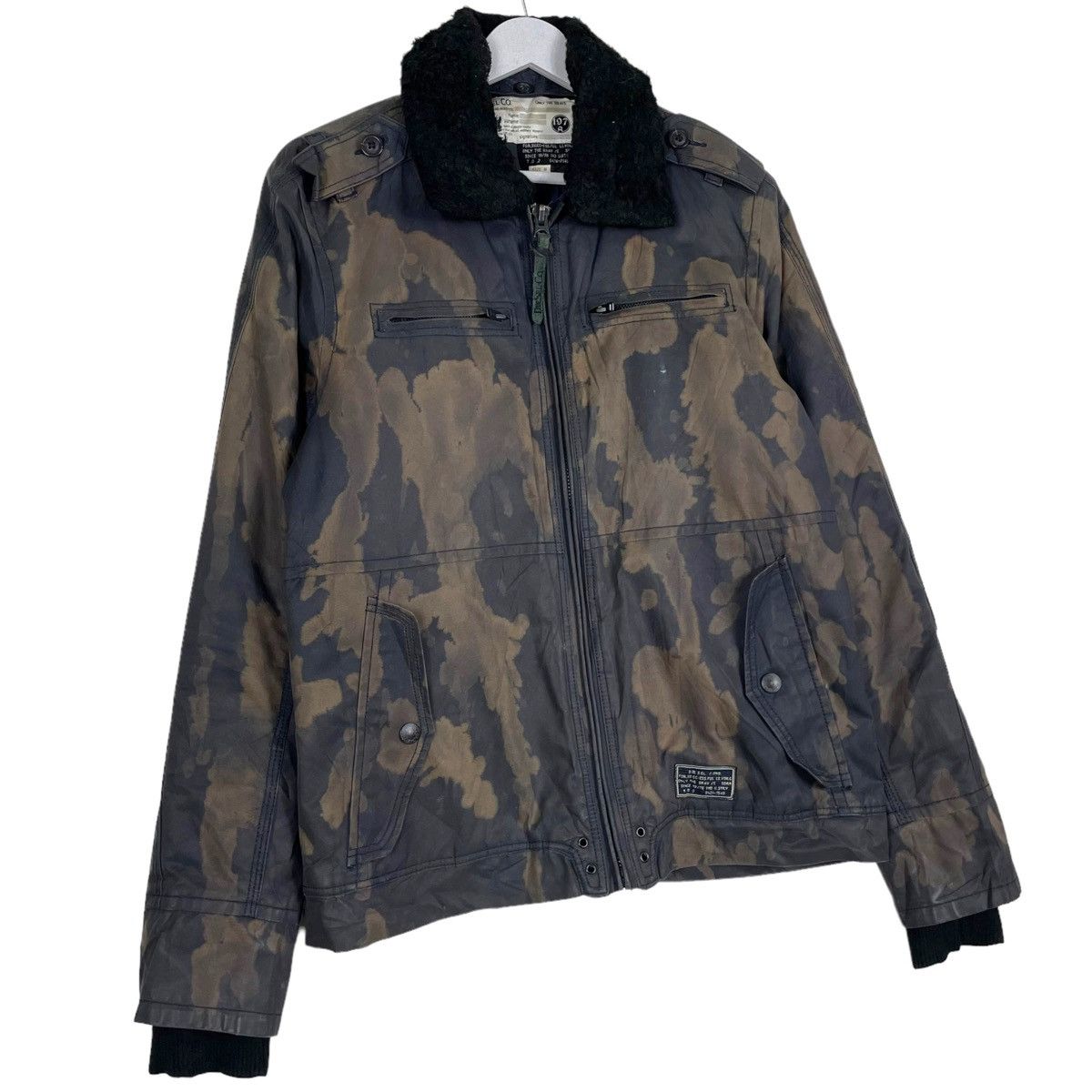Diesel 💥 DIESEL WAXED BIKER JACKET Size US M / EU 48-50 / 2 - 4 Thumbnail