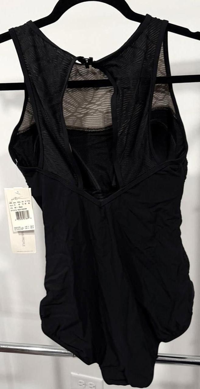 Designer Elegant Black Swimwear - Profile Brand, Size 12 Size ONE SIZE - 2 Thumbnail