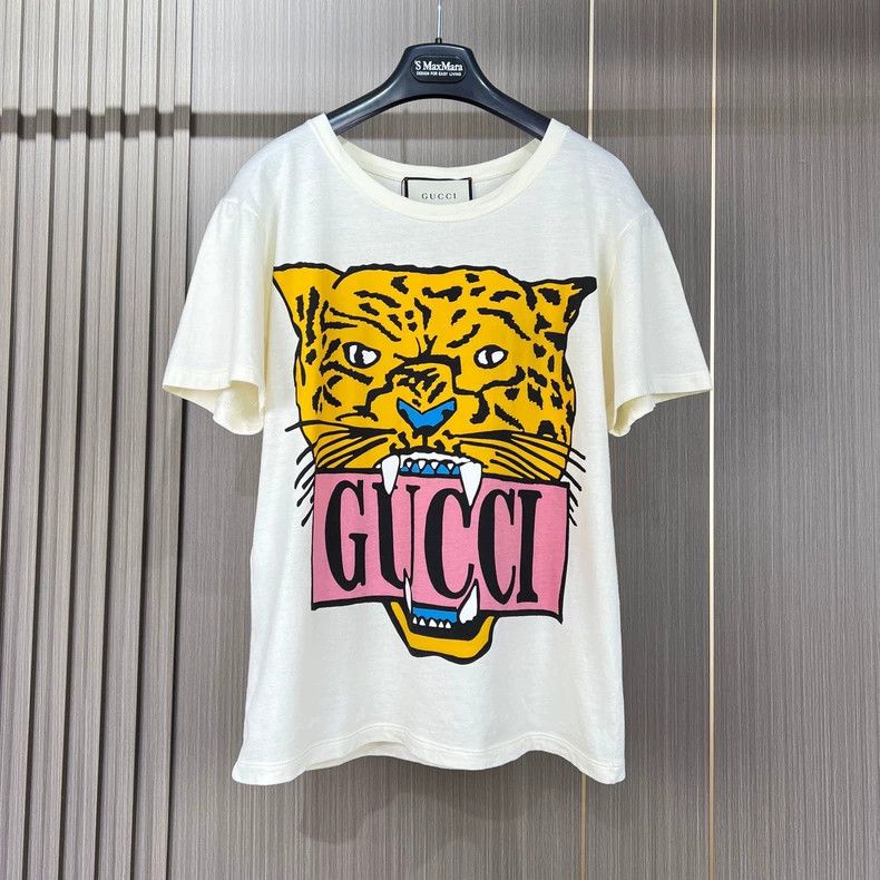 Gucci Gucci Leopard head printed letter short sleeves 2504-Nextar Size US XXS / EU 40 - 1 Thumbnail