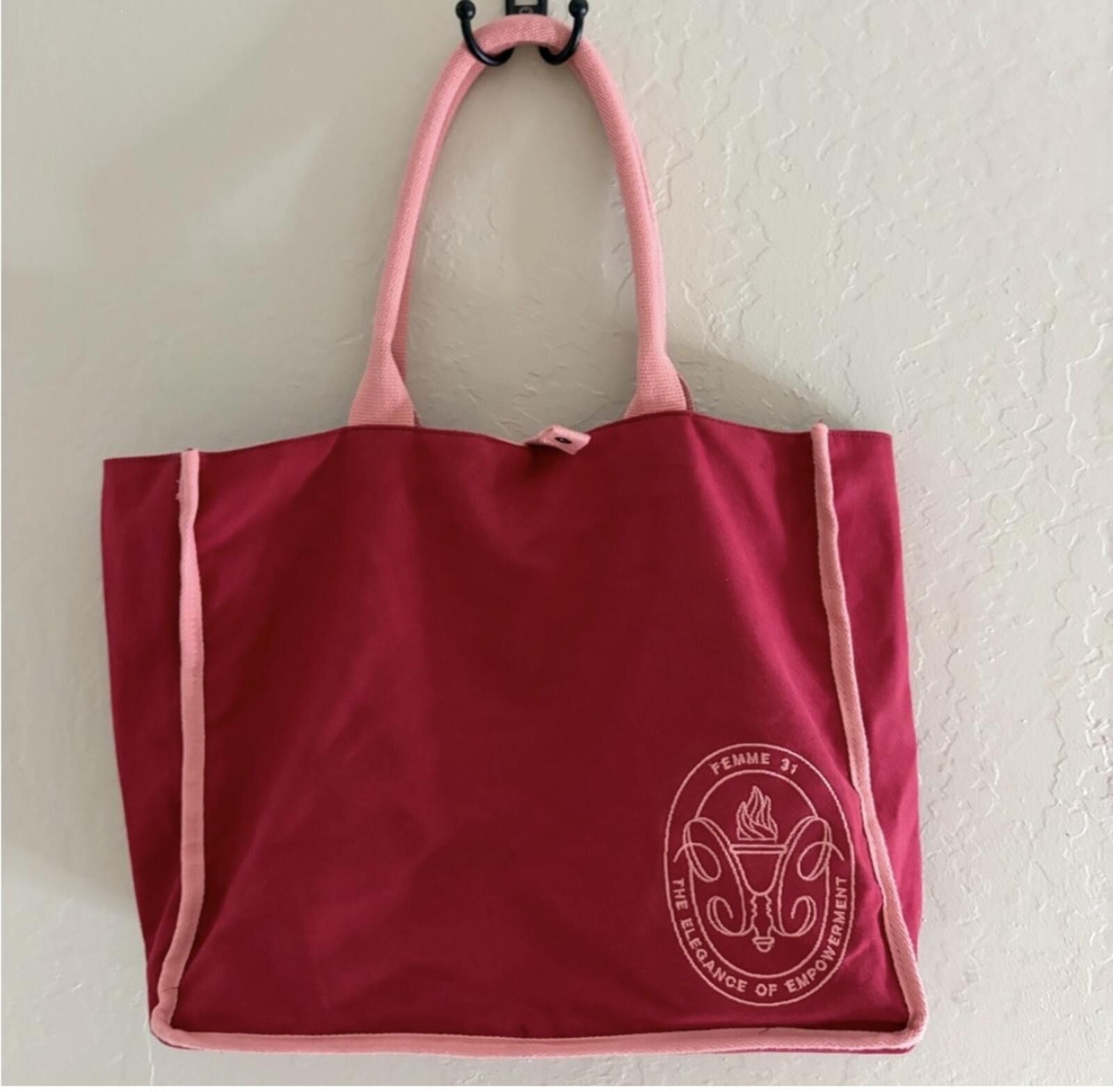 Other Domaine Curry Femme 31 Elegant Burgundy Tote Bag Size ONE SIZE - 1 Thumbnail