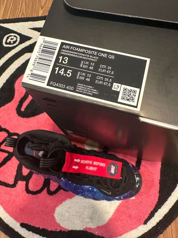 Jordan Brand Nike Air Foamposite One Galaxy (2025) Size US 13 / EU 46 - 10 Thumbnail
