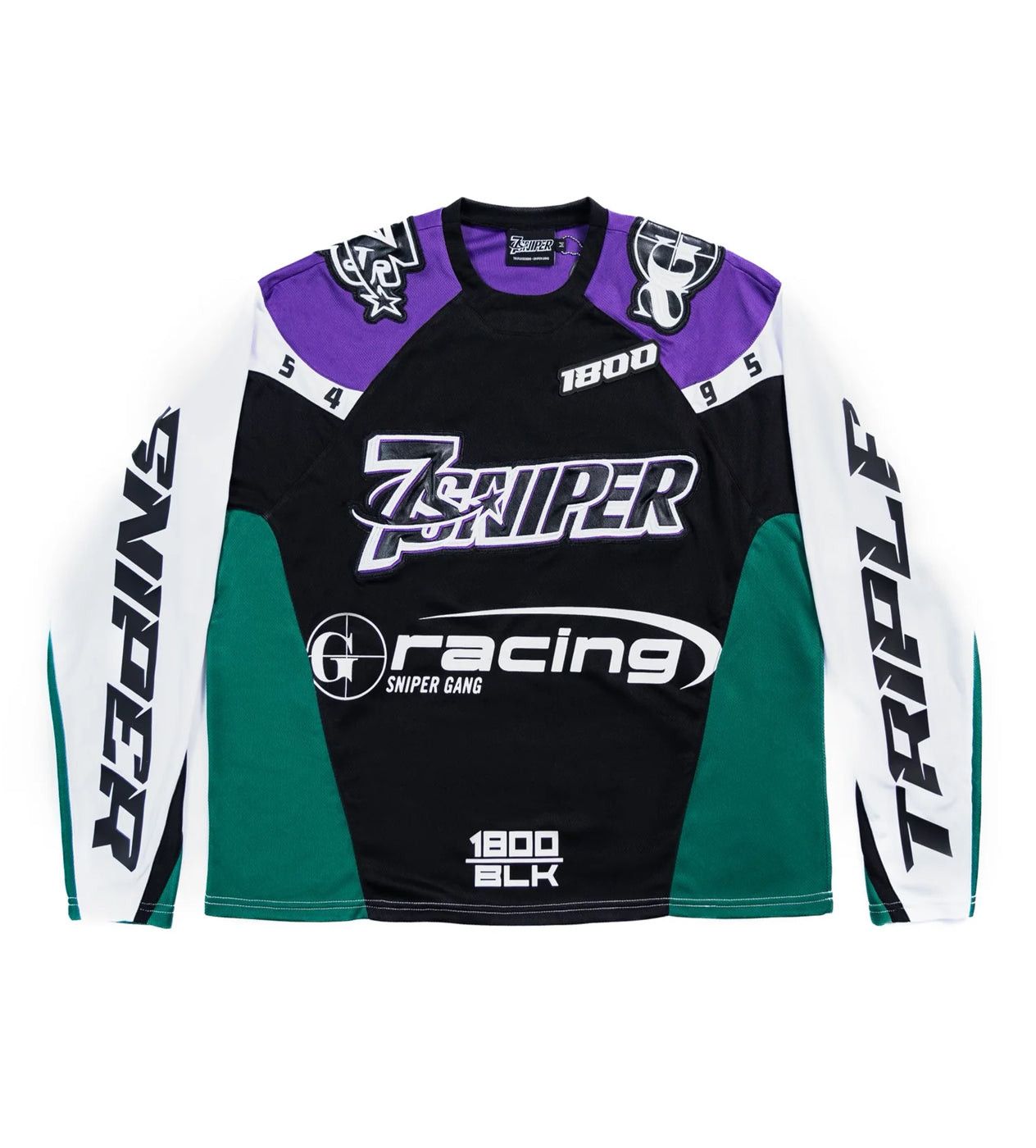 TRIPLE SEVENS x Sniper Gang 1800 Racing Jersey Green Clothing Size US M / EU 48-50 / 2 - 1 Thumbnail