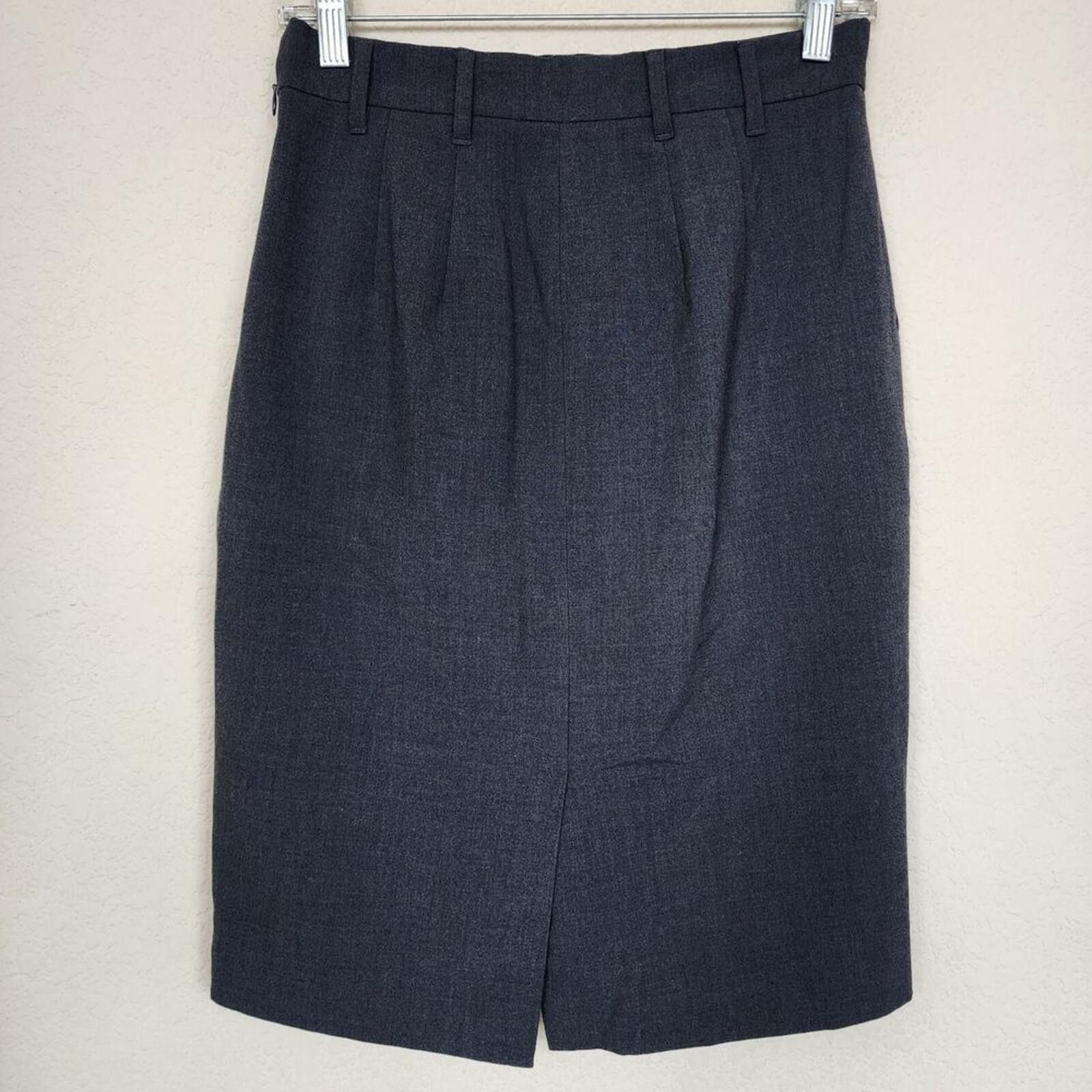 Ann Taylor Ann Taylor Size 4 Dark Grey Gray Skirt Size 27" / US 4 / IT 40 - 2 Thumbnail