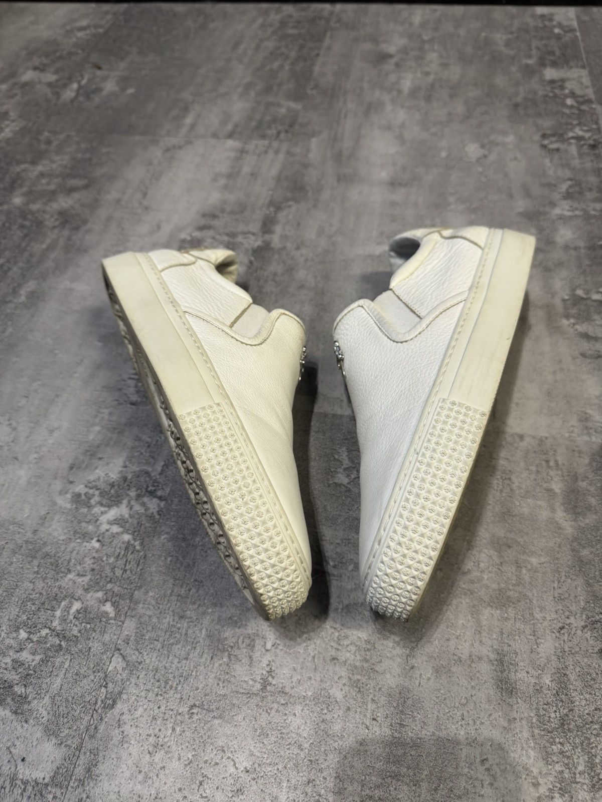 Chrome Hearts Chrome Hearts Leather Slip on shoes white Size US 7 / EU 40 - 8 Thumbnail