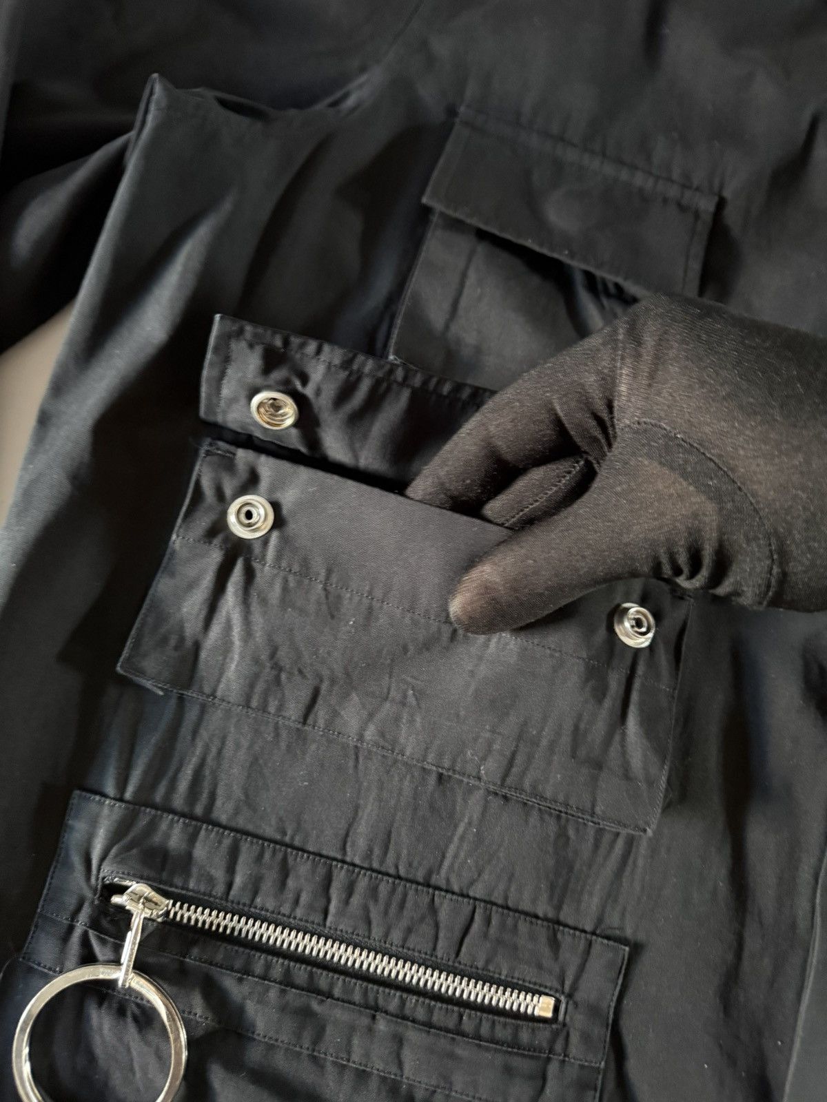 Givenchy Givenchy Paris FW2015 Multi-Pocket Utility Cargo Shirt -XL Size US XL / EU 56 / 4 - 11 Thumbnail