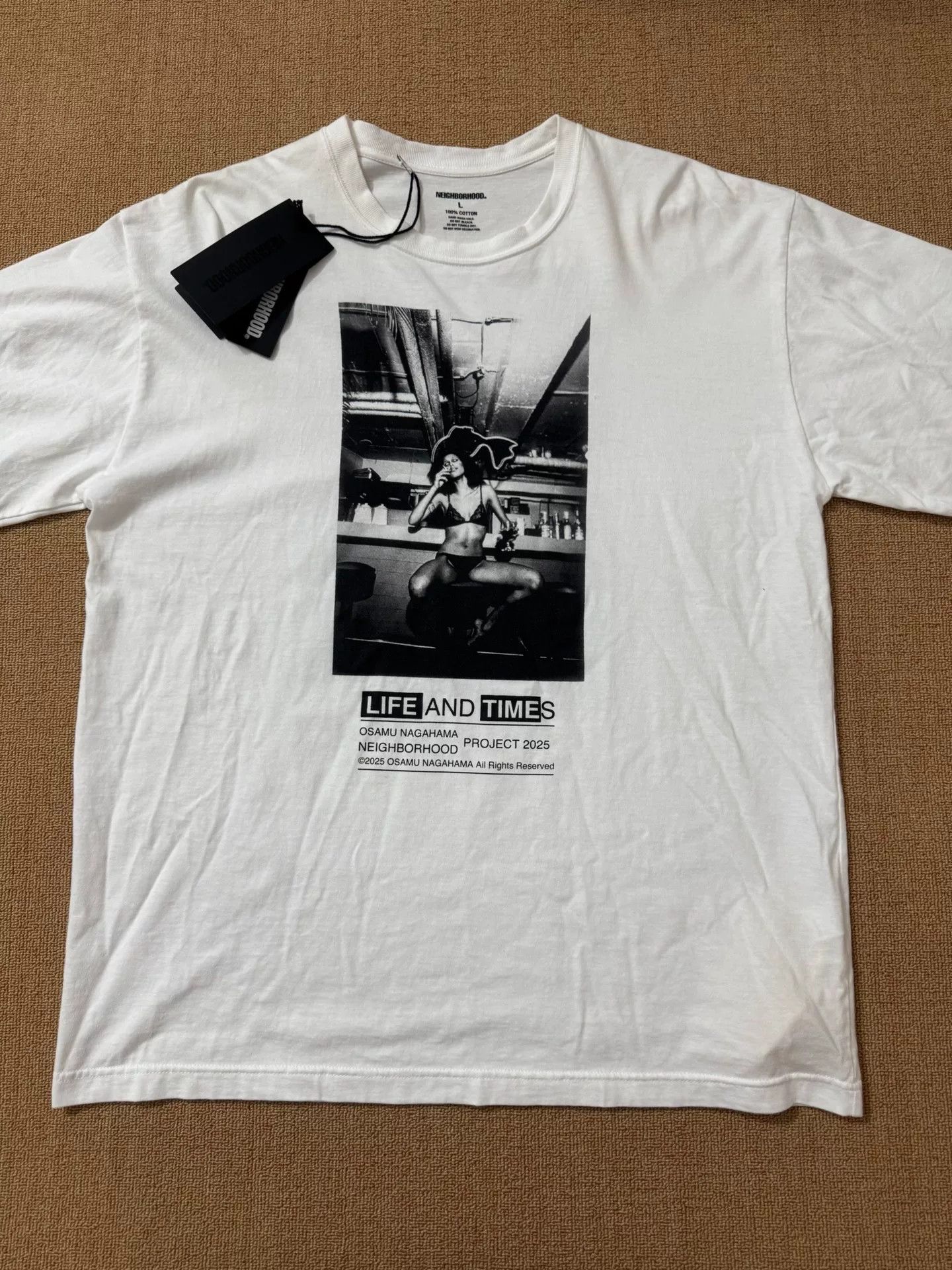 Neighborhood NEIGHBORHOOD x OSAMU NAGAHAMA TEE SS-3 25SS Size US L / EU 52-54 / 3 - 1 Thumbnail