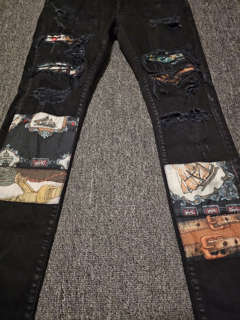 Amiri Amiri Multi-element patch stitching destroys jeans Size US 30 / EU 46 - 2 Thumbnail