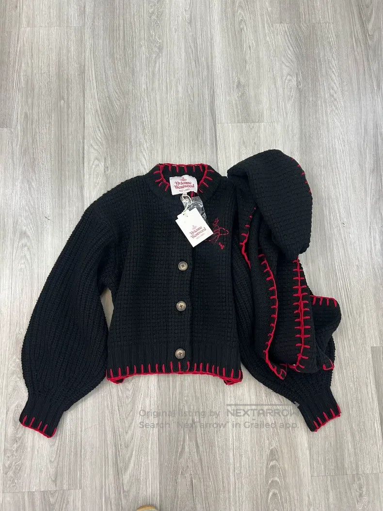 Vivienne Westwood Vivienne Westwood size 00 Black Knit Cardigan Size M / US 6-8 / IT 42-44 - 3 Thumbnail