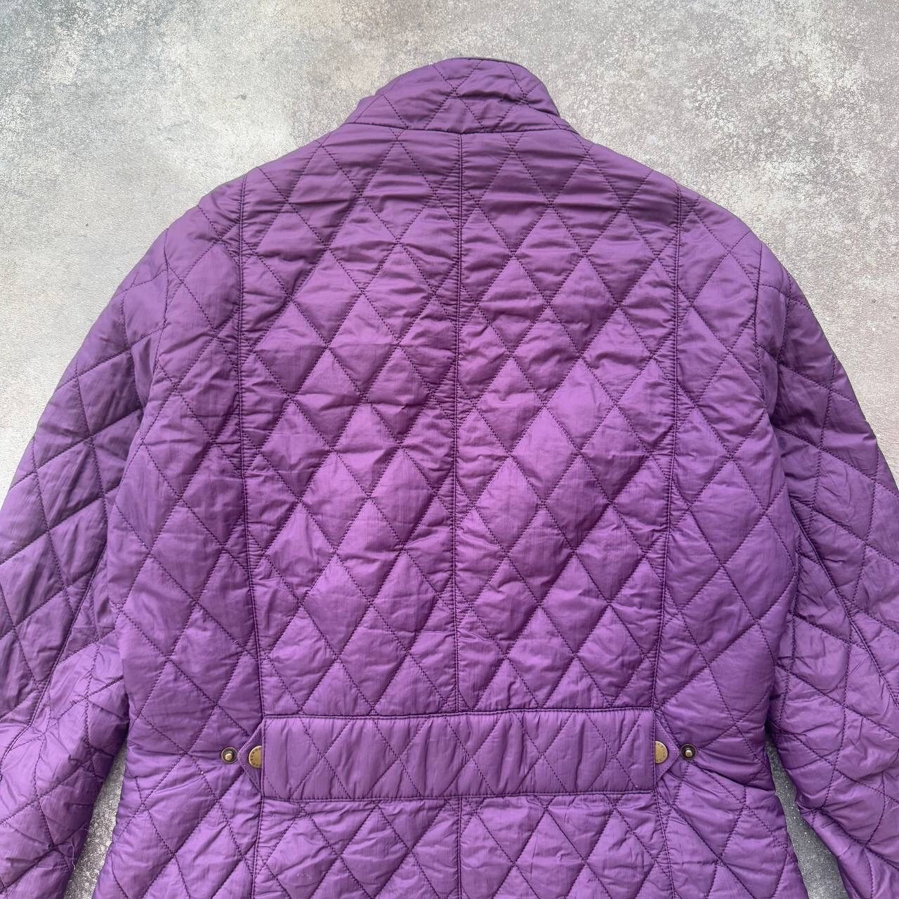 Barbour × Vintage Barbour Flyweight Cavalry Vintage Purple Quilted Jacket Size L / US 10 / IT 46 - 11 Thumbnail