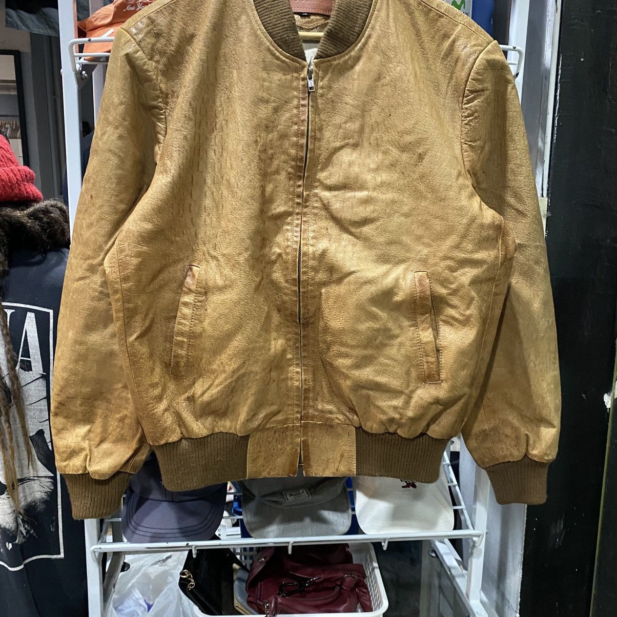 Vintage Vintage crocodile Italy style Leather Jacket Size US L / EU 52-54 / 3 - 5 Thumbnail