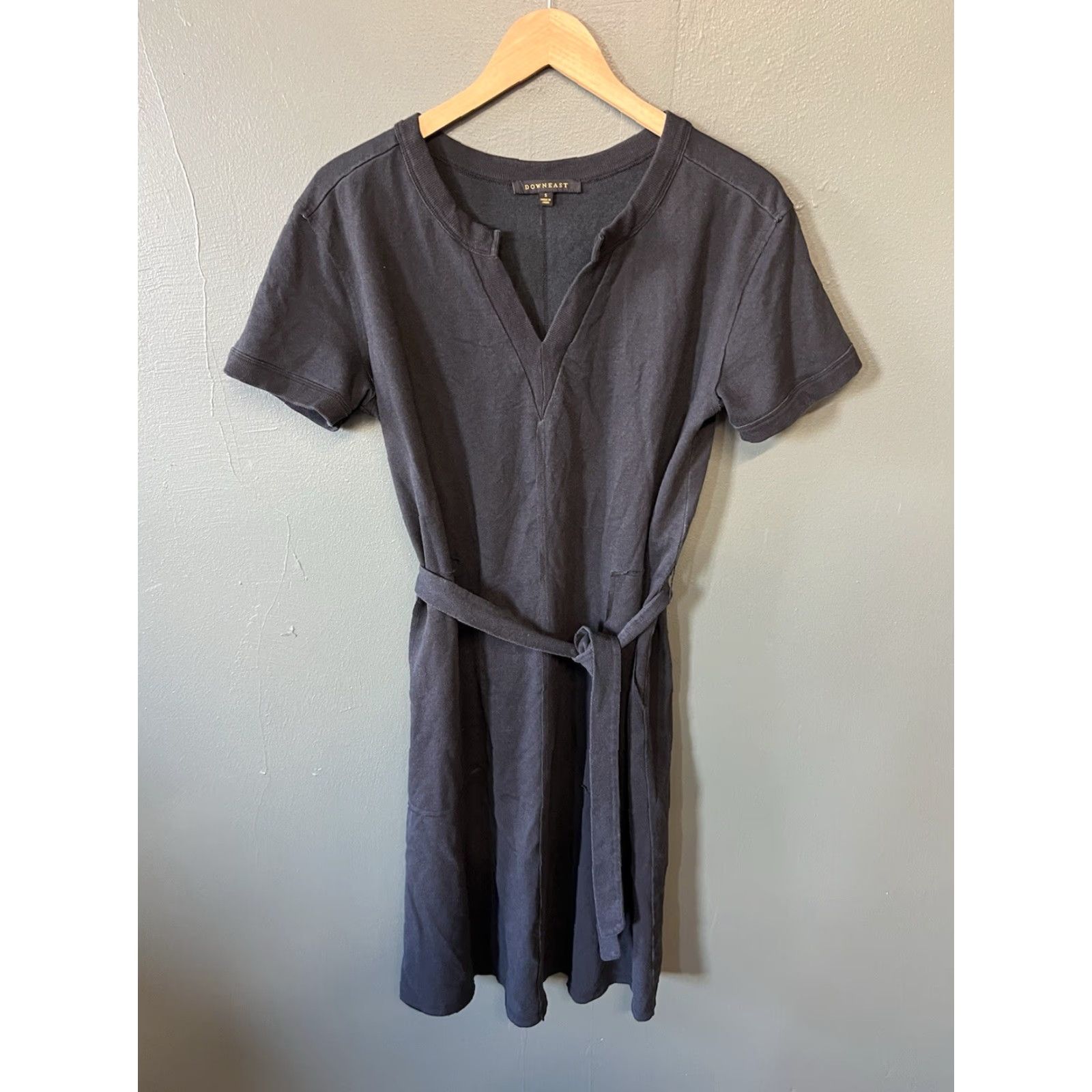 Vintage Downeast Womens Black Short Sleeve Shirt Dress S Midi Shirt Dress Womens Black Short Sleeve Dress Size Small Size S / US 4 / IT 40 - 2 Thumbnail