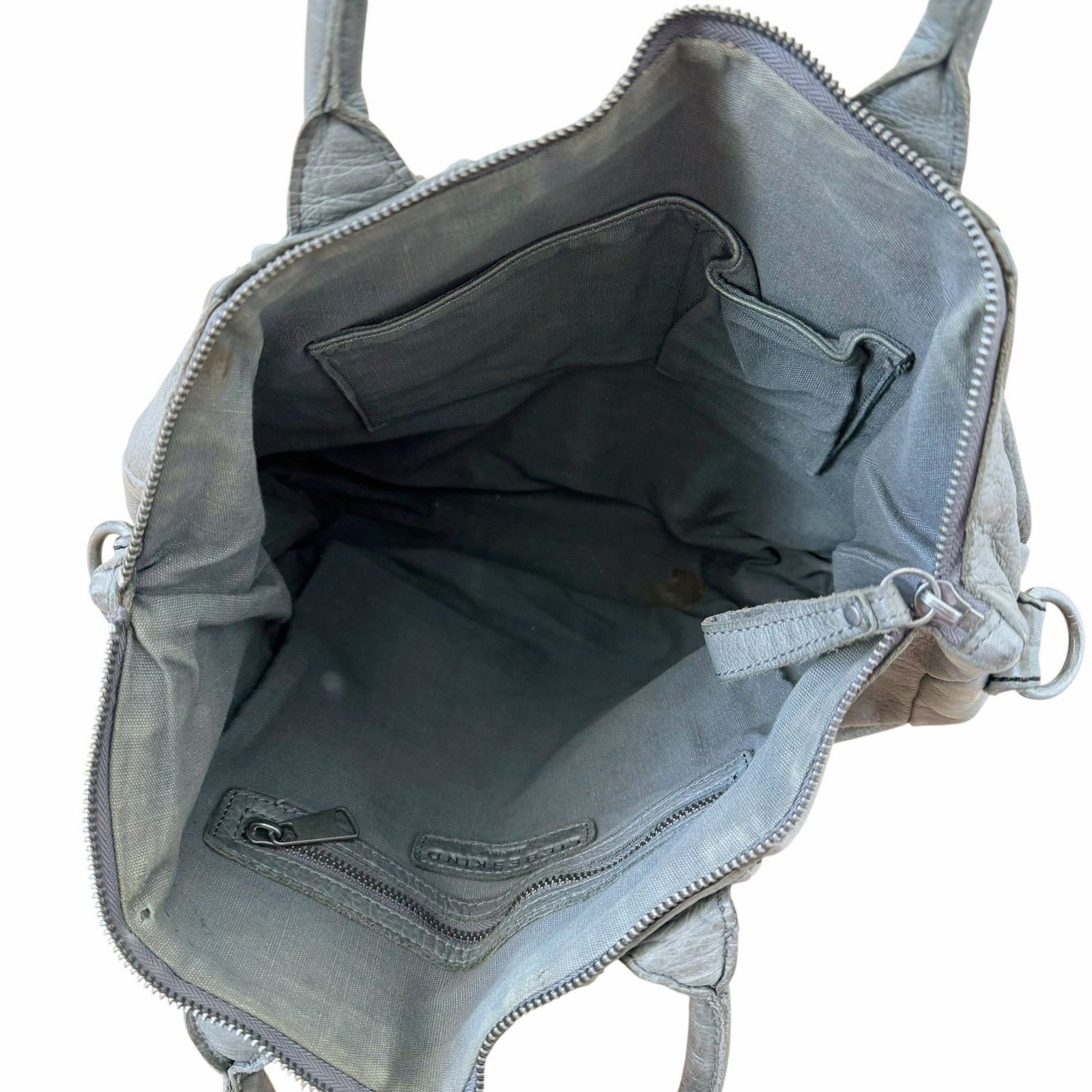 LIEBESKIND BERLIN Liebeskind Berlin Gray Leather Helene Handbag Size ONE SIZE - 5 Thumbnail