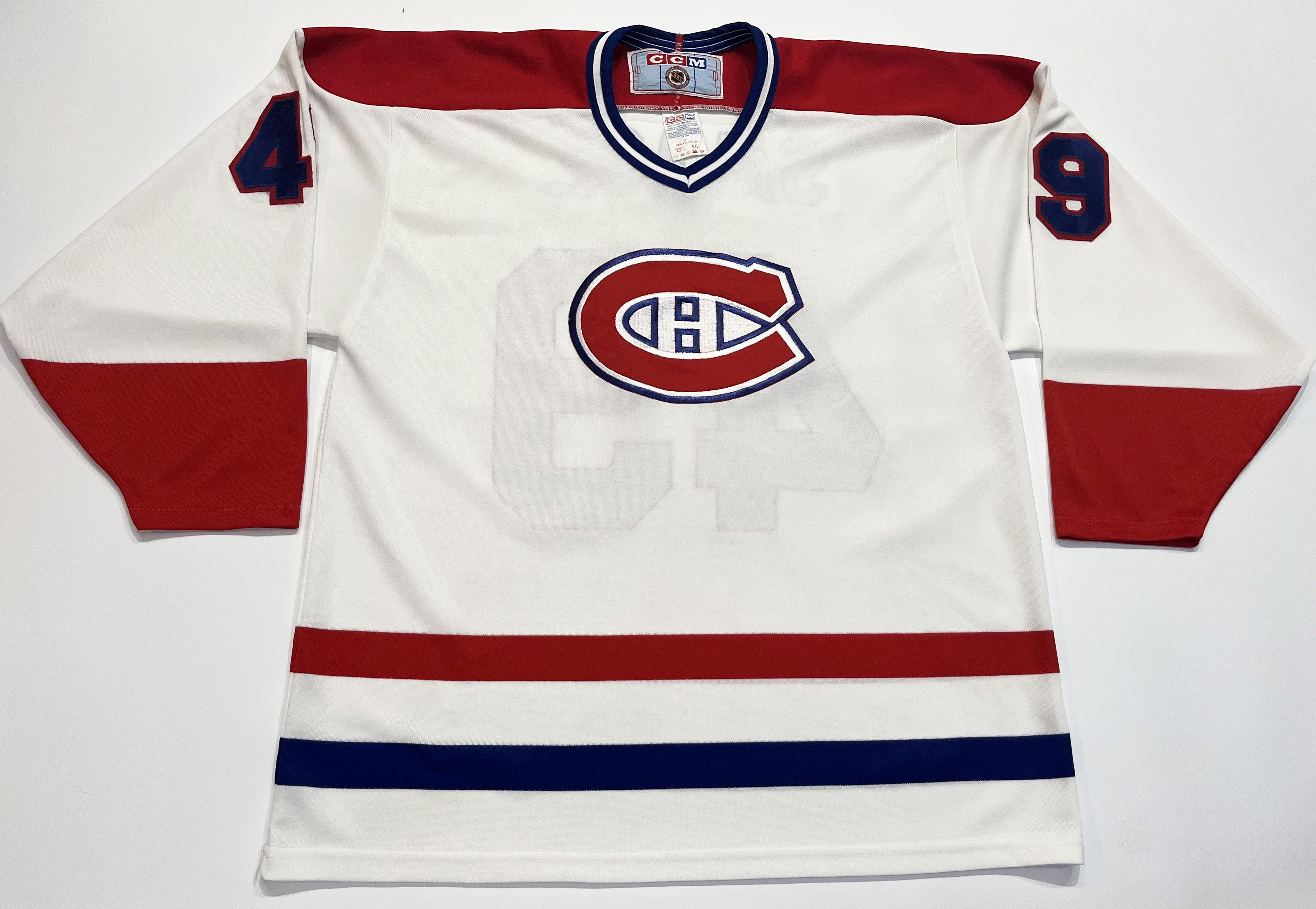 Ccm Vintage CCM Montreal Canadiens SAVAGE #49 NHL Hockey Jersey Size US L / EU 52-54 / 3 - 1 Thumbnail