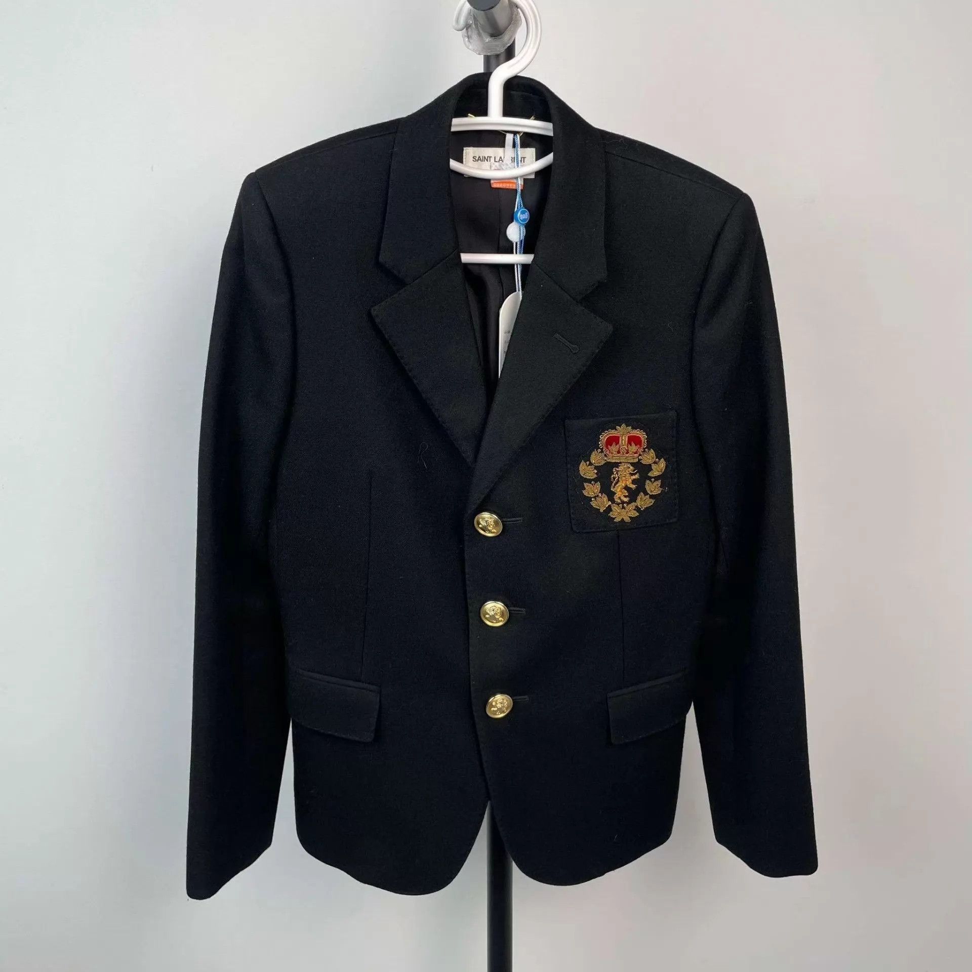 Yves Saint Laurent YSL Cotton Blazer Blue 165 Size S / US 4 / IT 40 - 1 Thumbnail