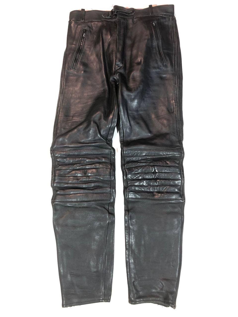 Leather Racing Moto Biker Leather Pants Vintage Size US 30 / EU 46 - 1 Thumbnail