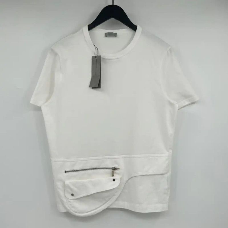 Dior Dior Men's Summer White Cotton T-Shirt 0089 Size US L / EU 52-54 / 3 - 1 Thumbnail