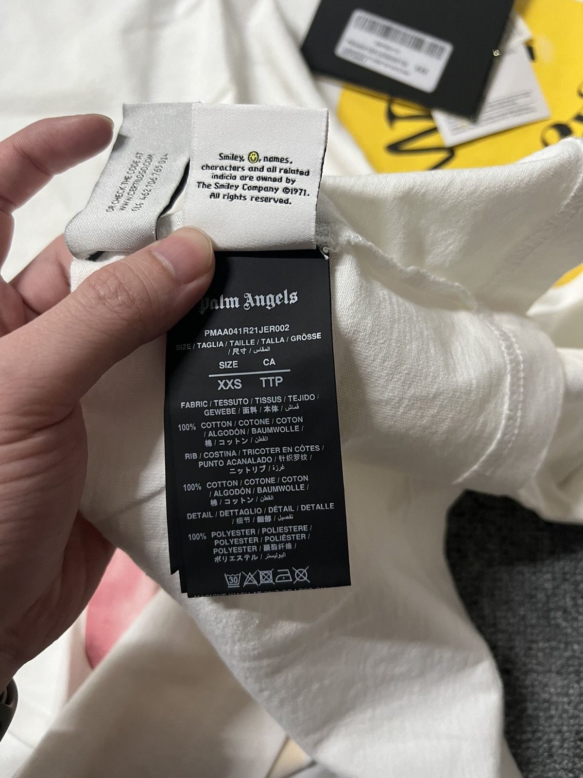 Palm Angels 「retail€449」Brand new palm angels x smiley tee shirt Size US XXS / EU 40 - 12 Thumbnail