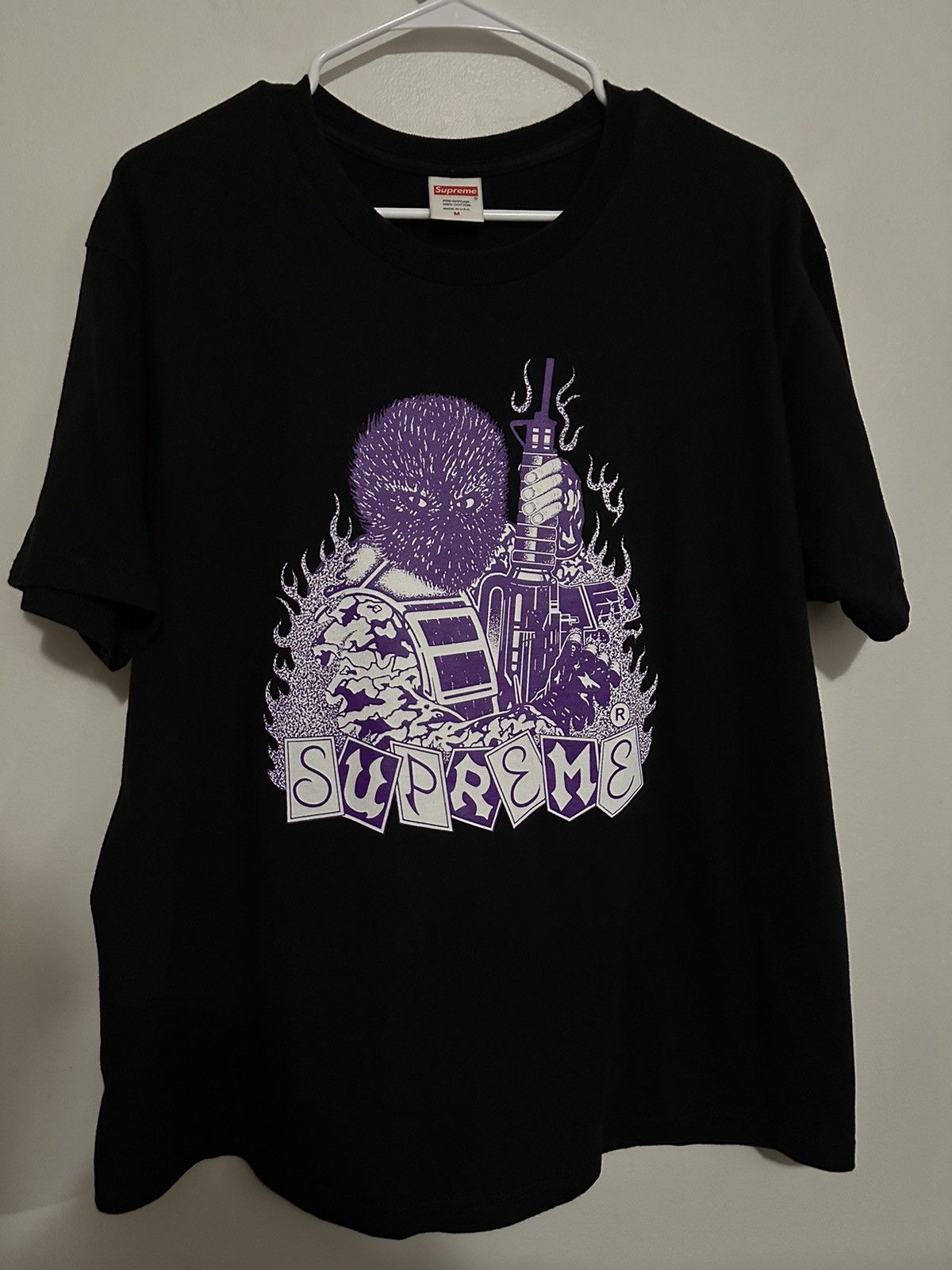 Supreme FW19 Mercenary Tee 黒 (Supremeステッカー付) Supreme Mercenary Tee M - POIZON
