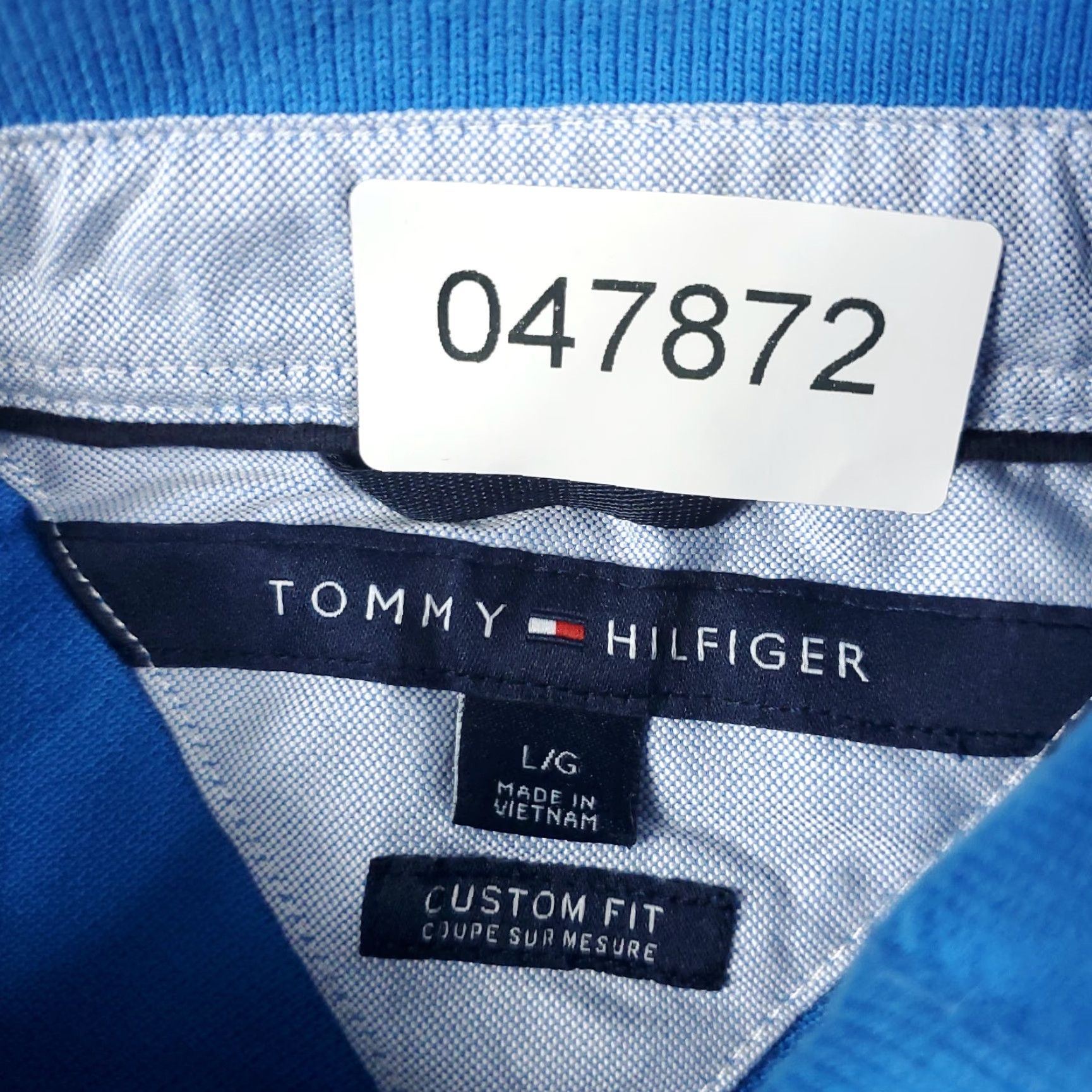 Tommy Hilfiger Tommy Hilfiger Polo Shirt Mens Large Blue Casual Short Sleeve Regular Fit Size US L / EU 52-54 / 3 - 6 Thumbnail