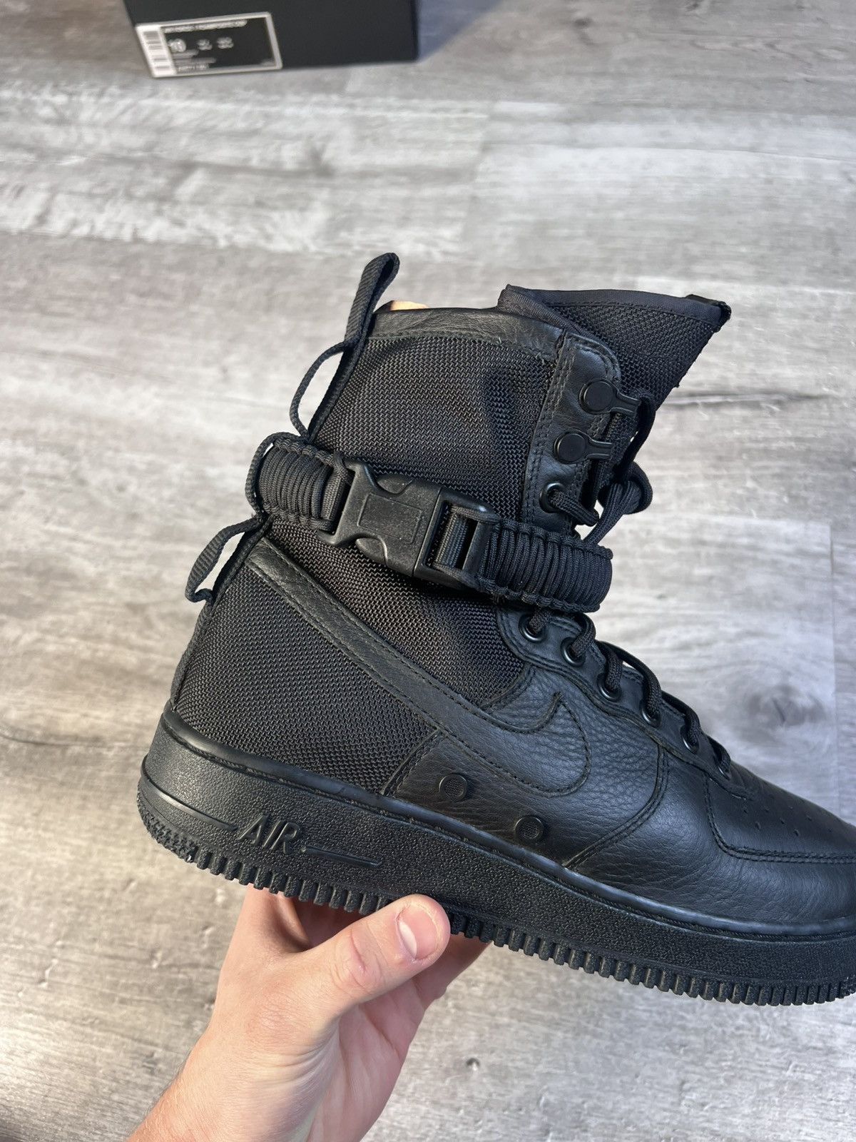 Nike Nike SF Air Force 1 High Triple Black shoe’s Size US 8 / EU 41 - 4 Thumbnail